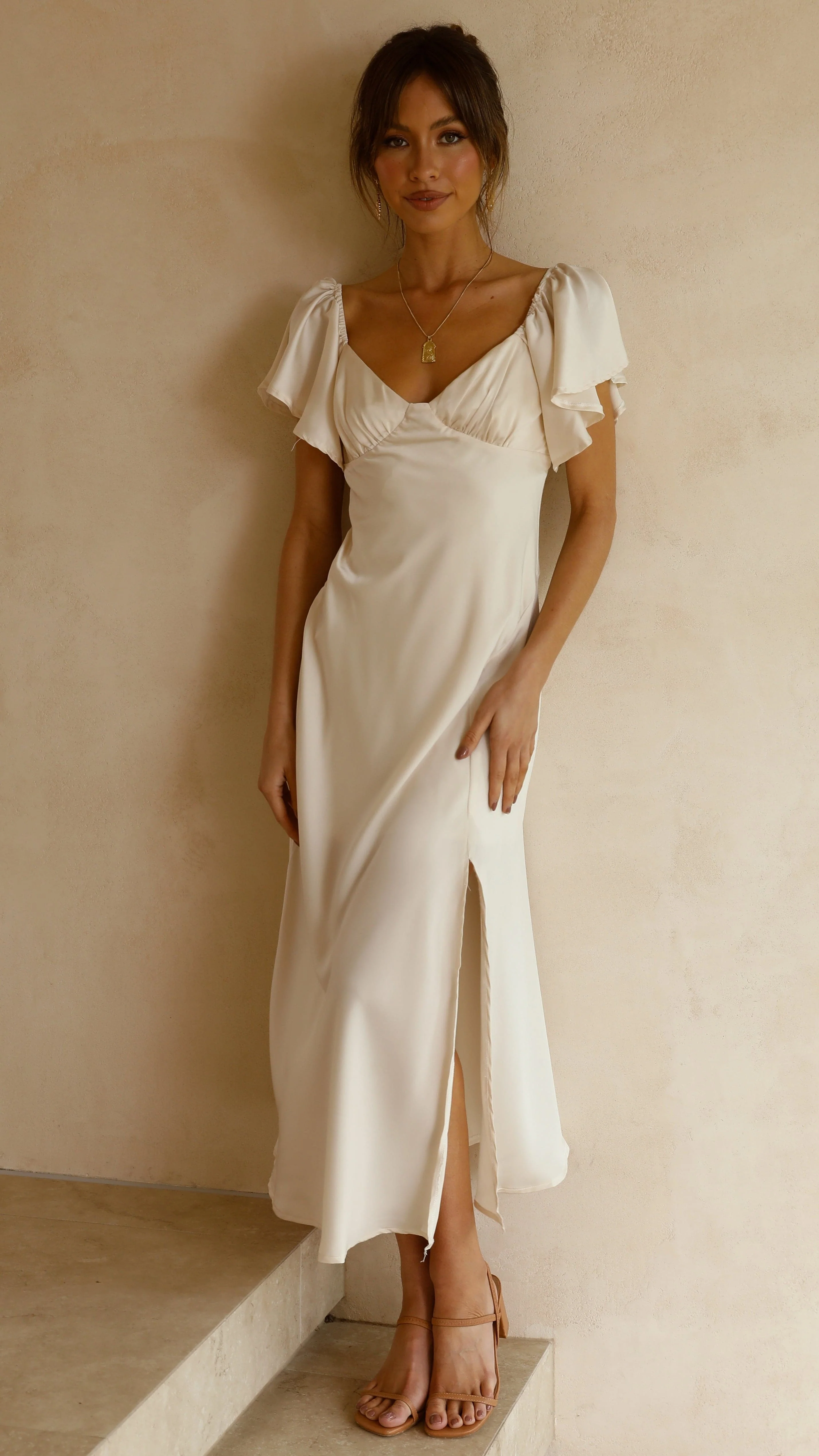 Louisa Midi Dress - Ivory - Image 22