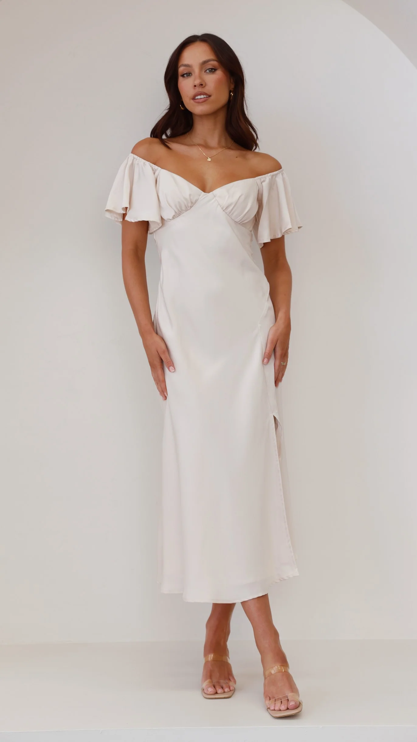 Louisa Midi Dress - Ivory - Image 27