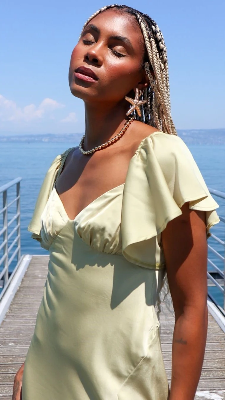 Louisa Midi Dress - Olive - Image 19