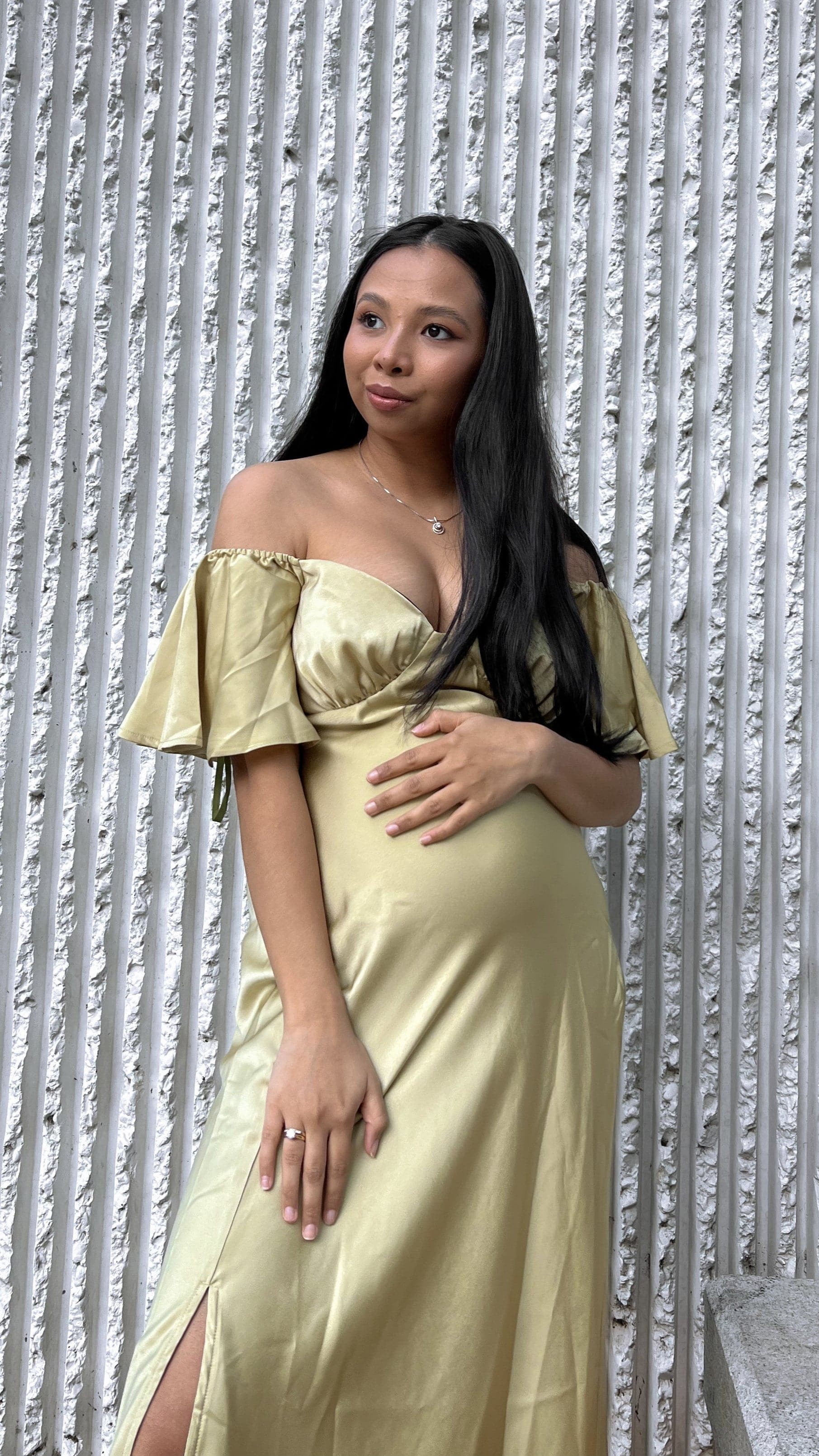 Louisa Midi Dress - Olive - Image 29