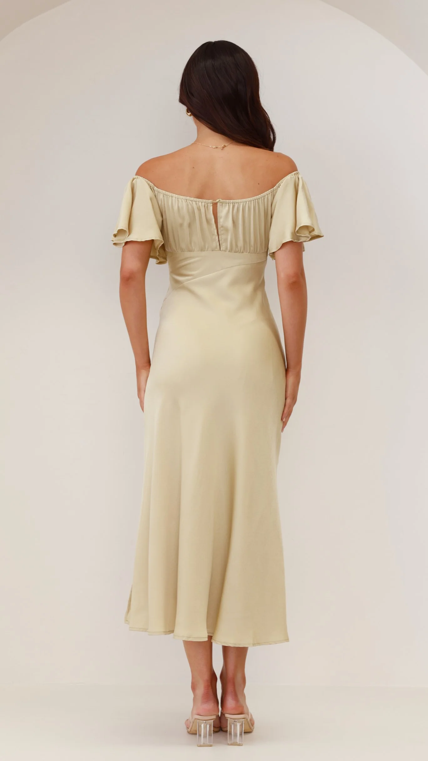 Louisa Midi Dress - Olive - Image 6