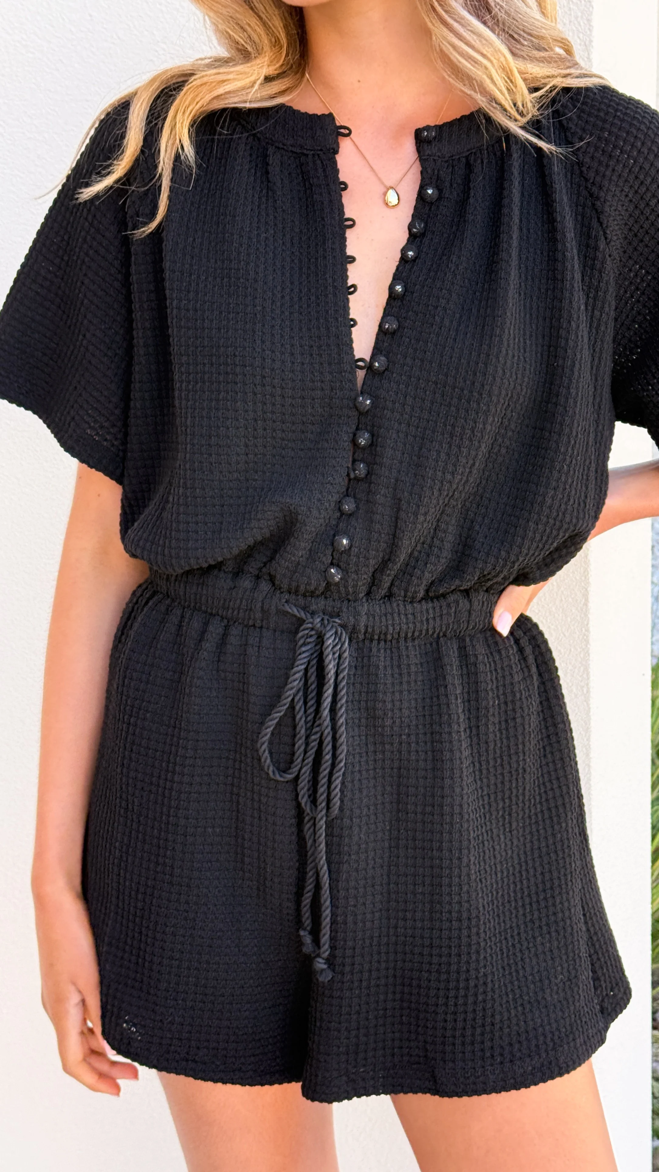 Loula Playsuit - Black - Image 3
