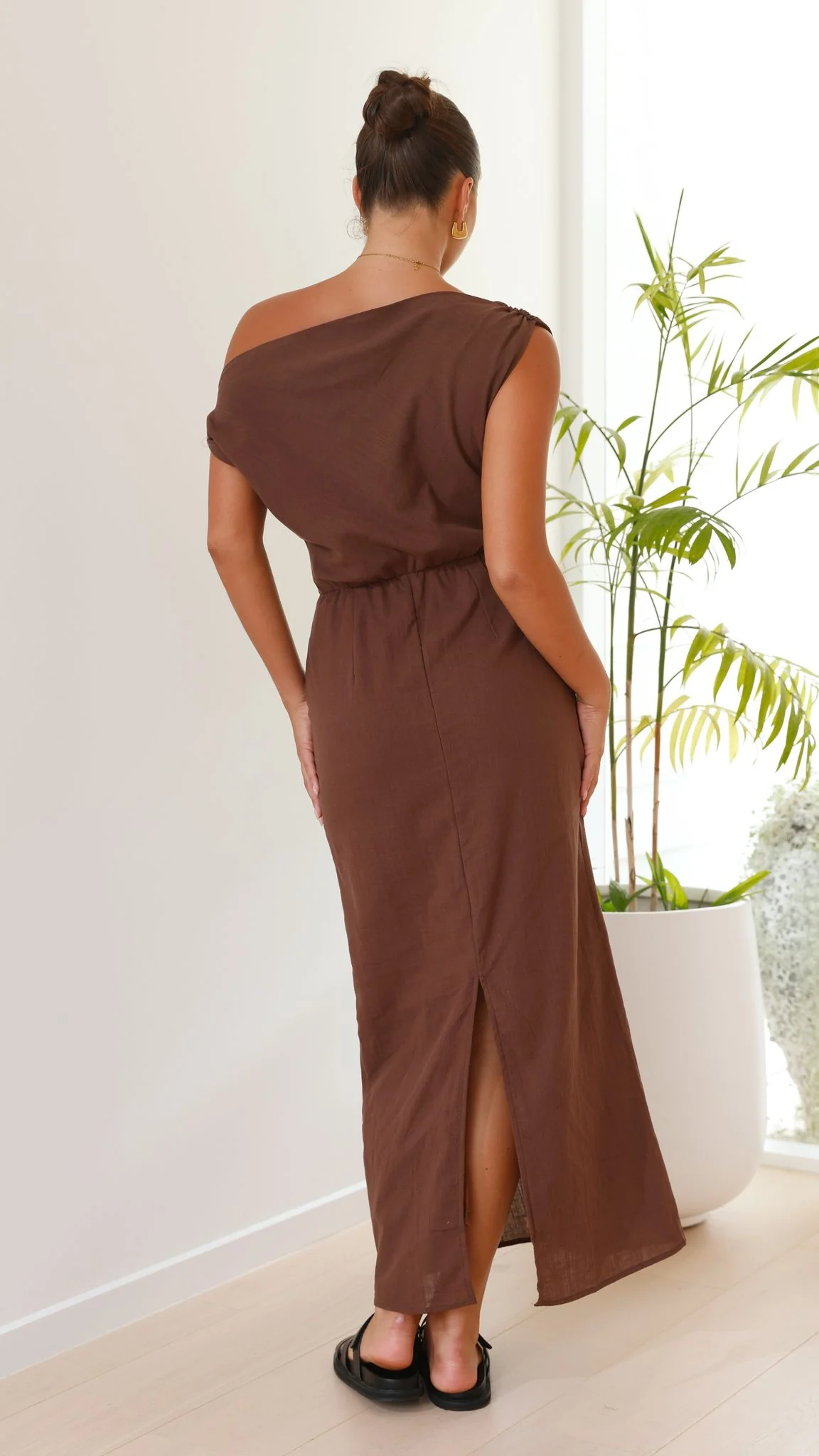 Luci Maxi Dress - Brown - Image 2