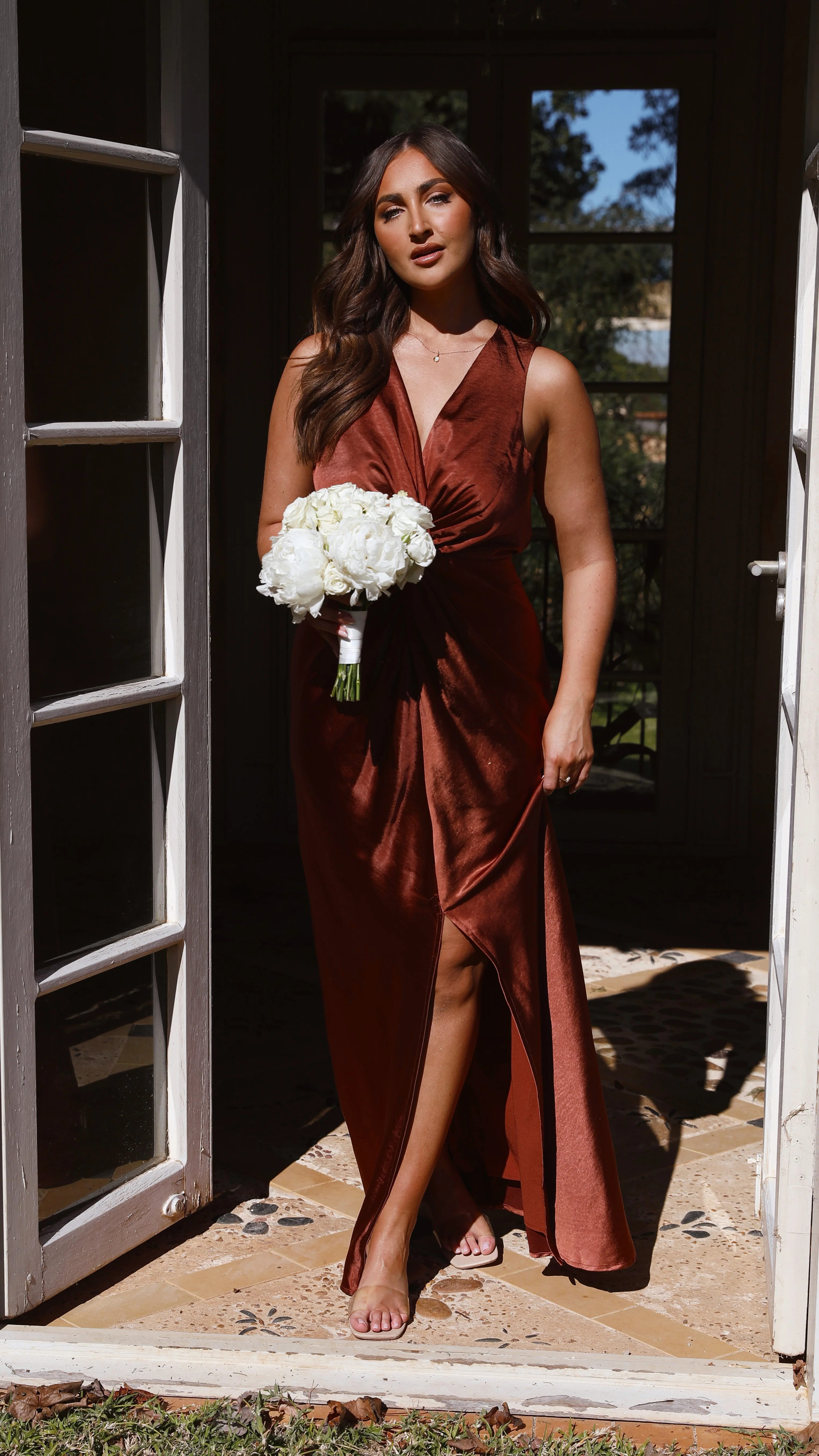 Lucia Maxi Dress - Rust - Image 5