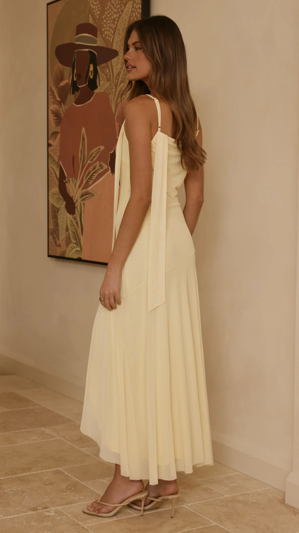 Lucy Maxi Dress - Yellow - Image 2