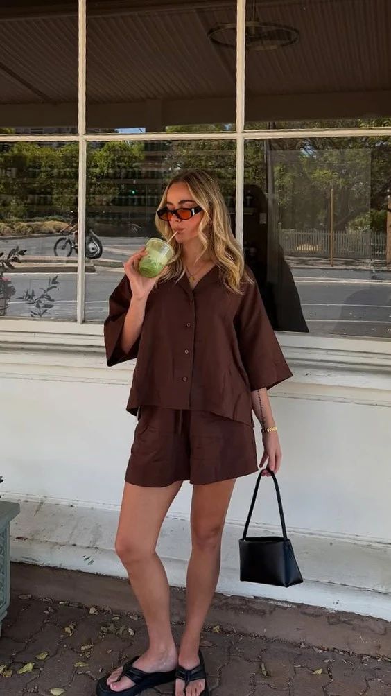 Luna Shorts - Chocolate - Image 10