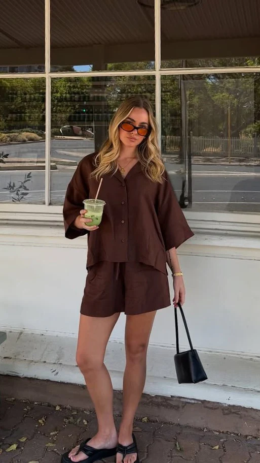 Luna Shorts - Chocolate - Image 9