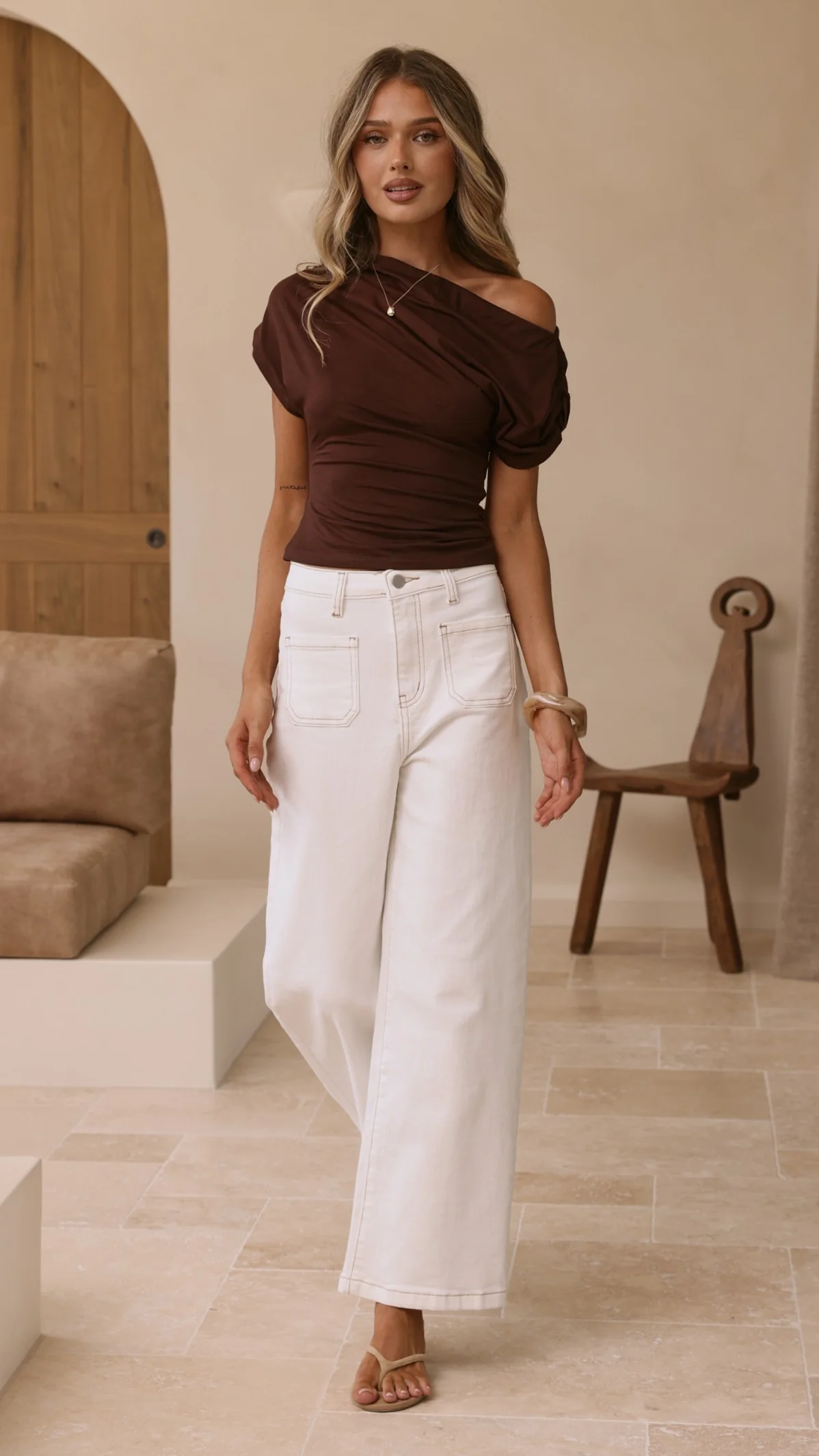 Macadrian Jeans - White Denim - Image 4