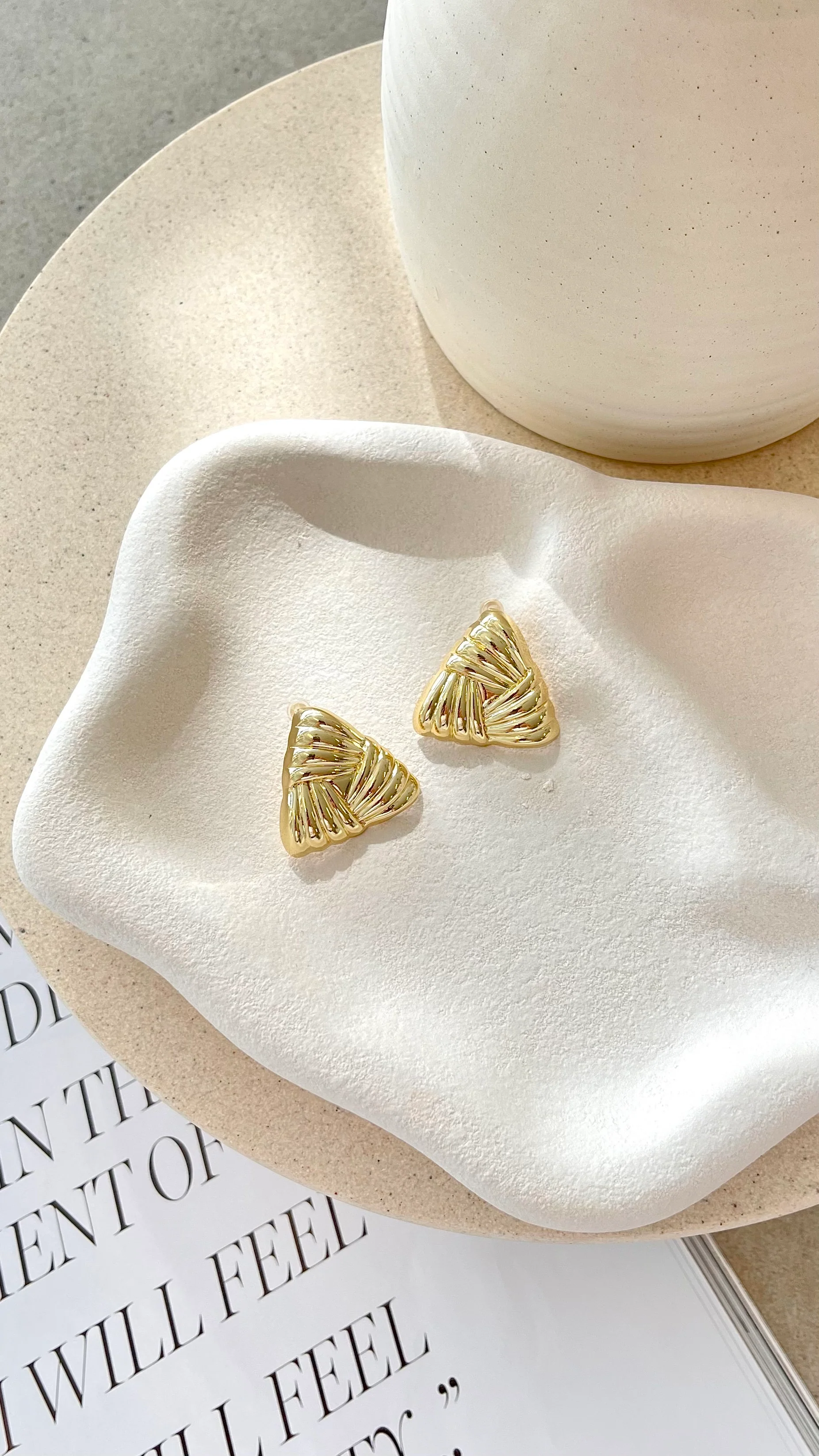 Madalena Earrings - Gold - Image 3