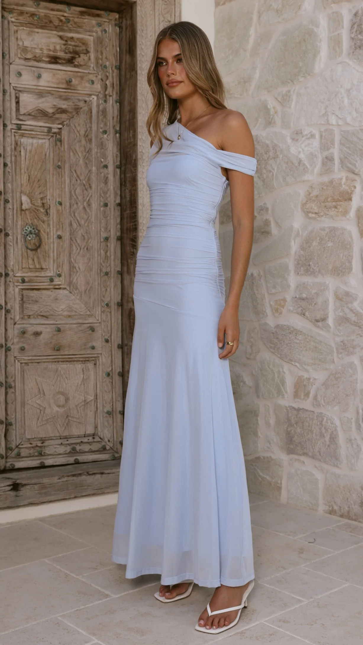 Malayah Maxi Dress - Blue - Image 5