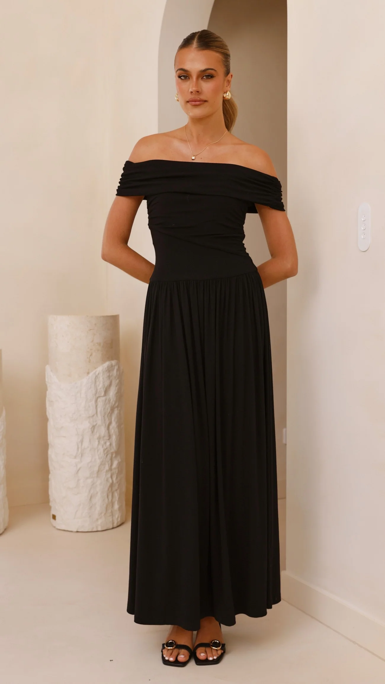 Manalla Maxi Dress - Black - Image 5