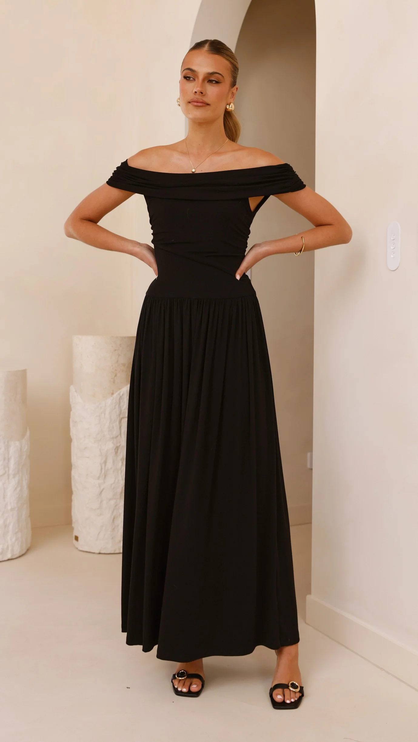 Manalla Maxi Dress - Black - Image 6