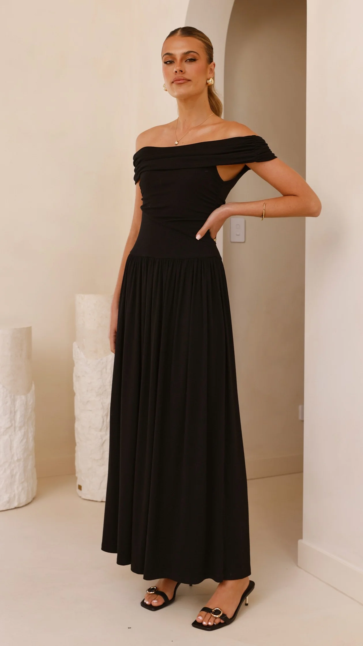 Manalla Maxi Dress - Black - Image 7