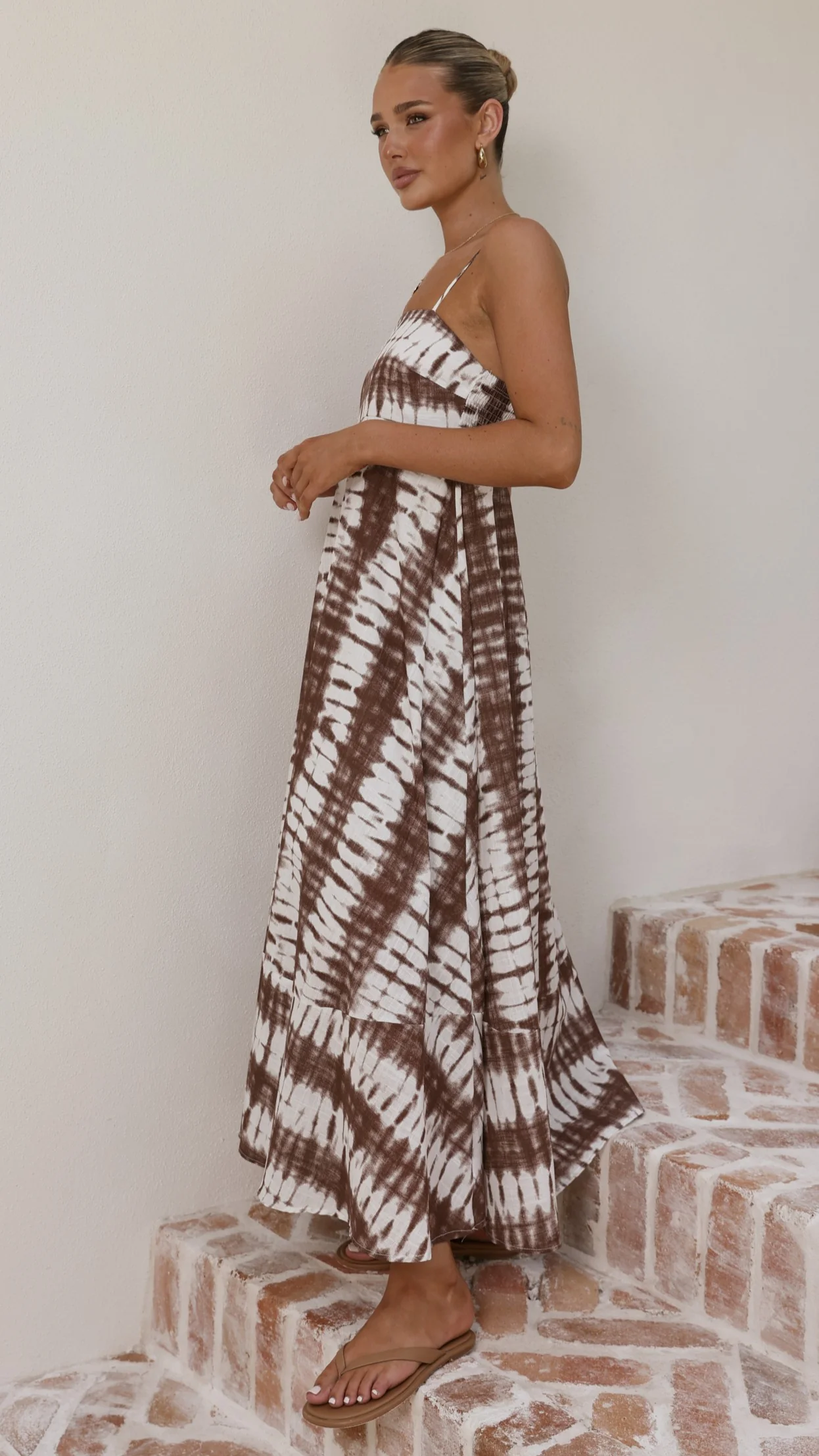 Marcel Maxi Dress - Chocolate Tie Dye - Image 8