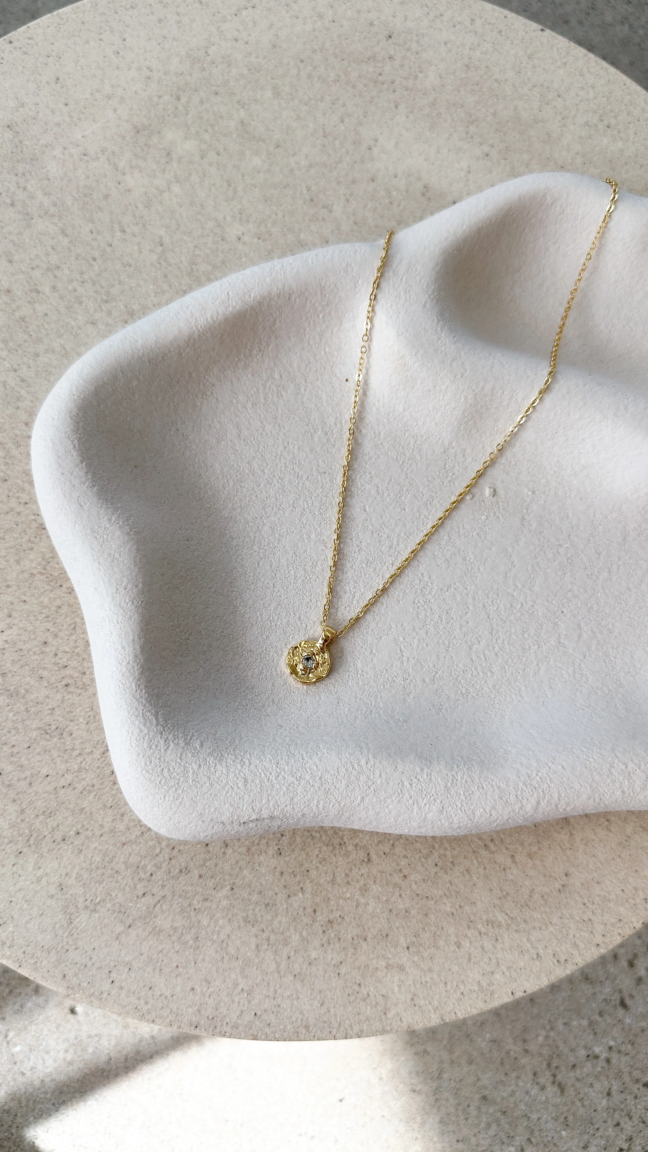 March Birthstone Necklace - Aquamarine - Image 2