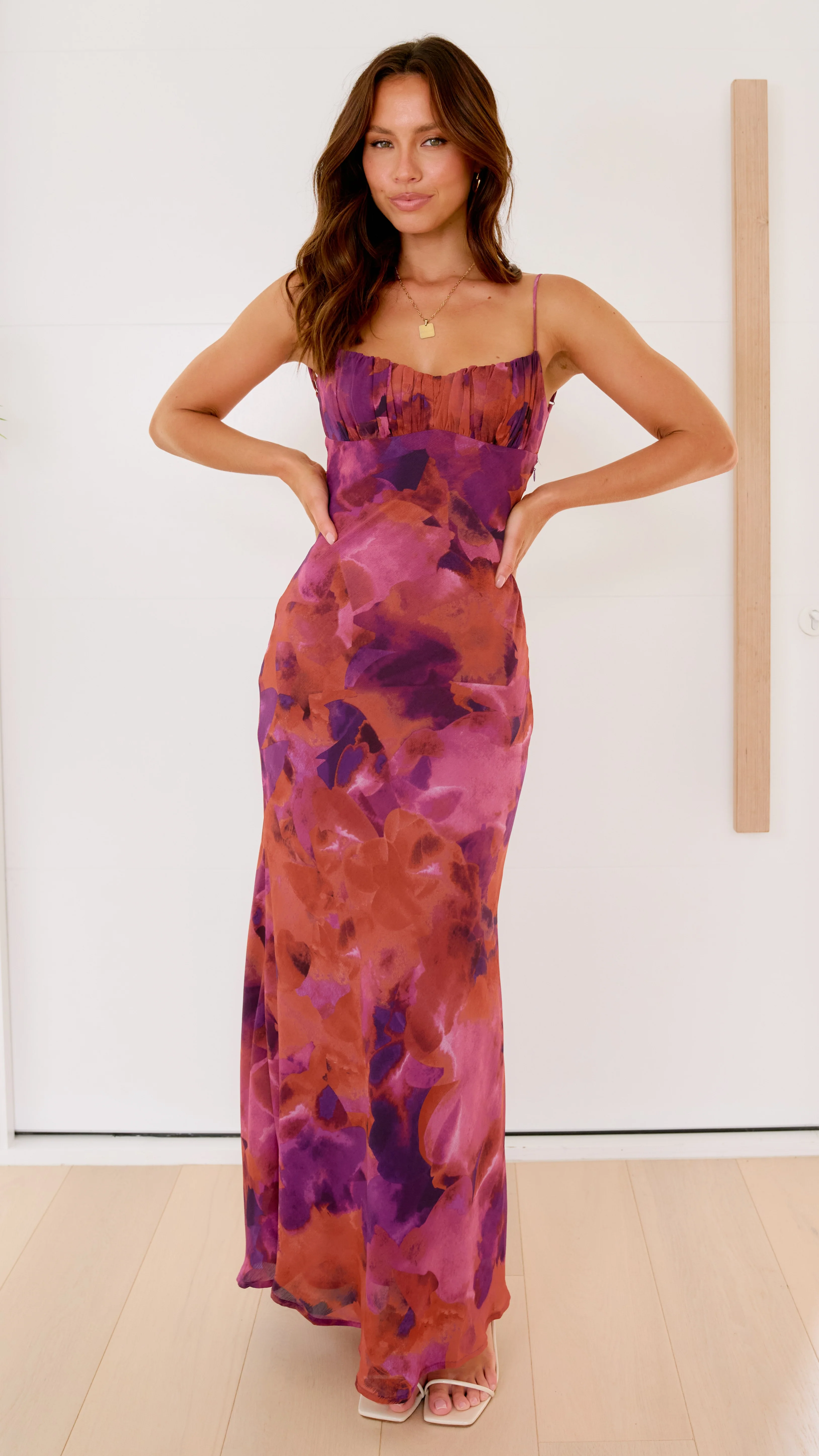 Margie Midi Dress - Dark Rose - Image 4