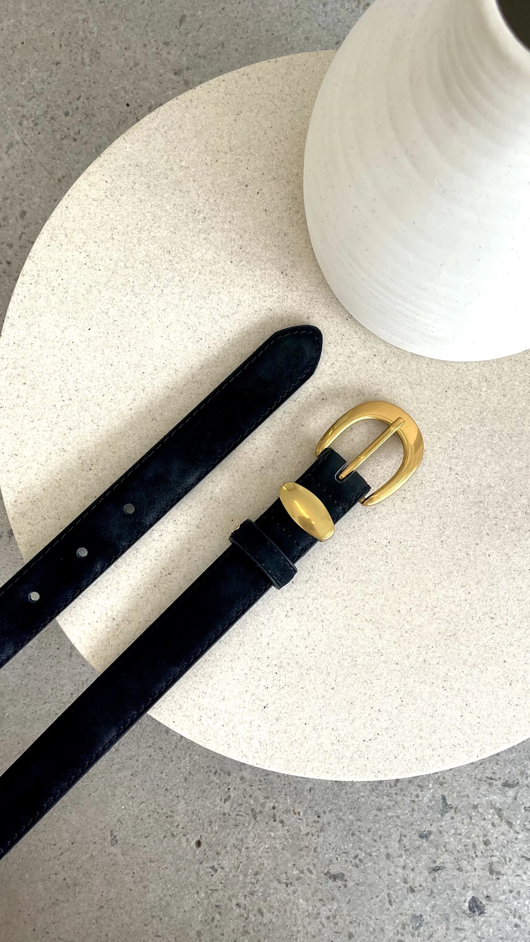 Maya Leather Belt - Black - Image 3