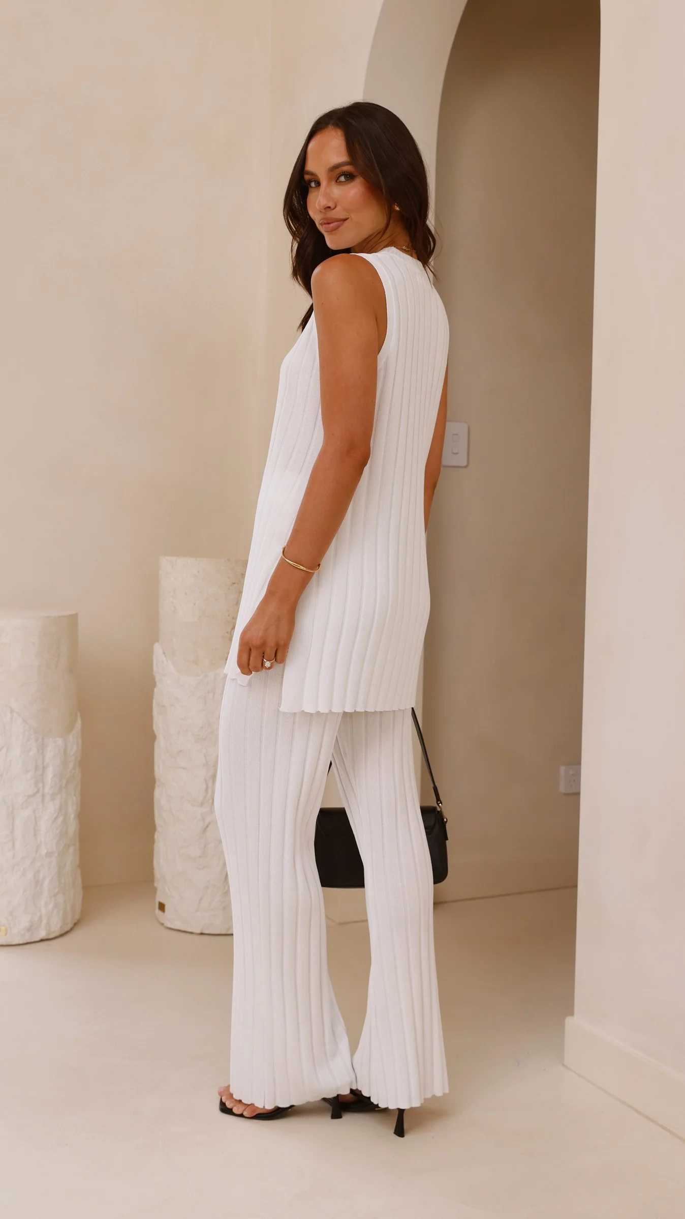 Megan Knit Pants - White - Image 2