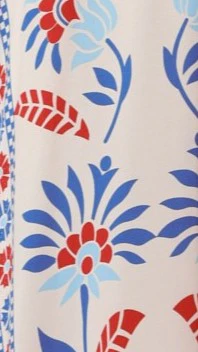 Michaela Maxi Dress - Blue/Red Floral - Image 8