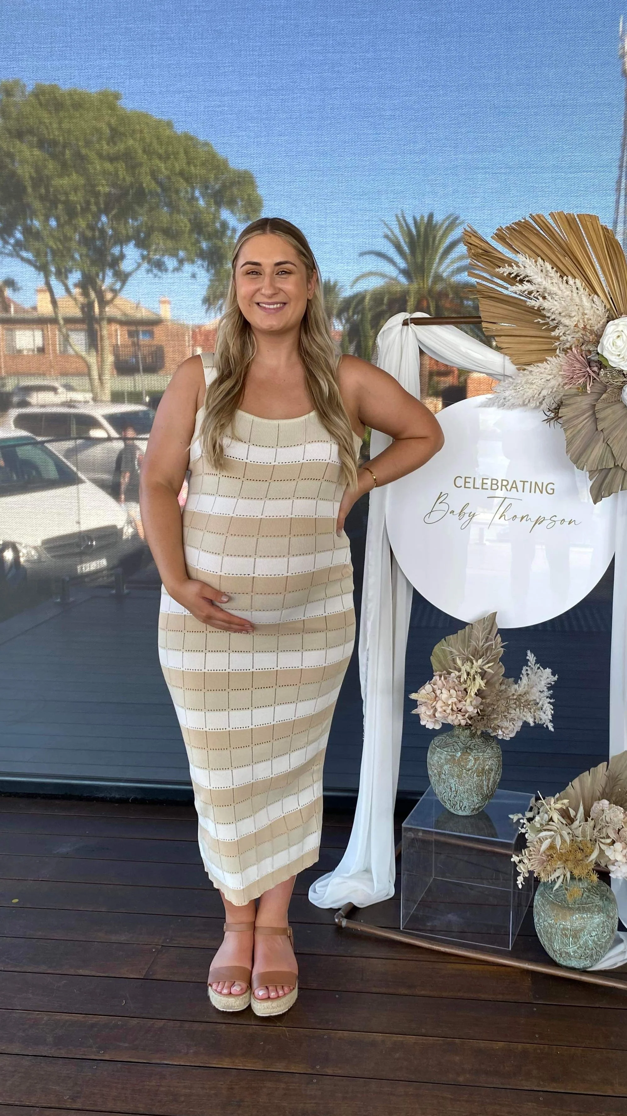 Mikayla Maxi Dress - Beige - Image 13