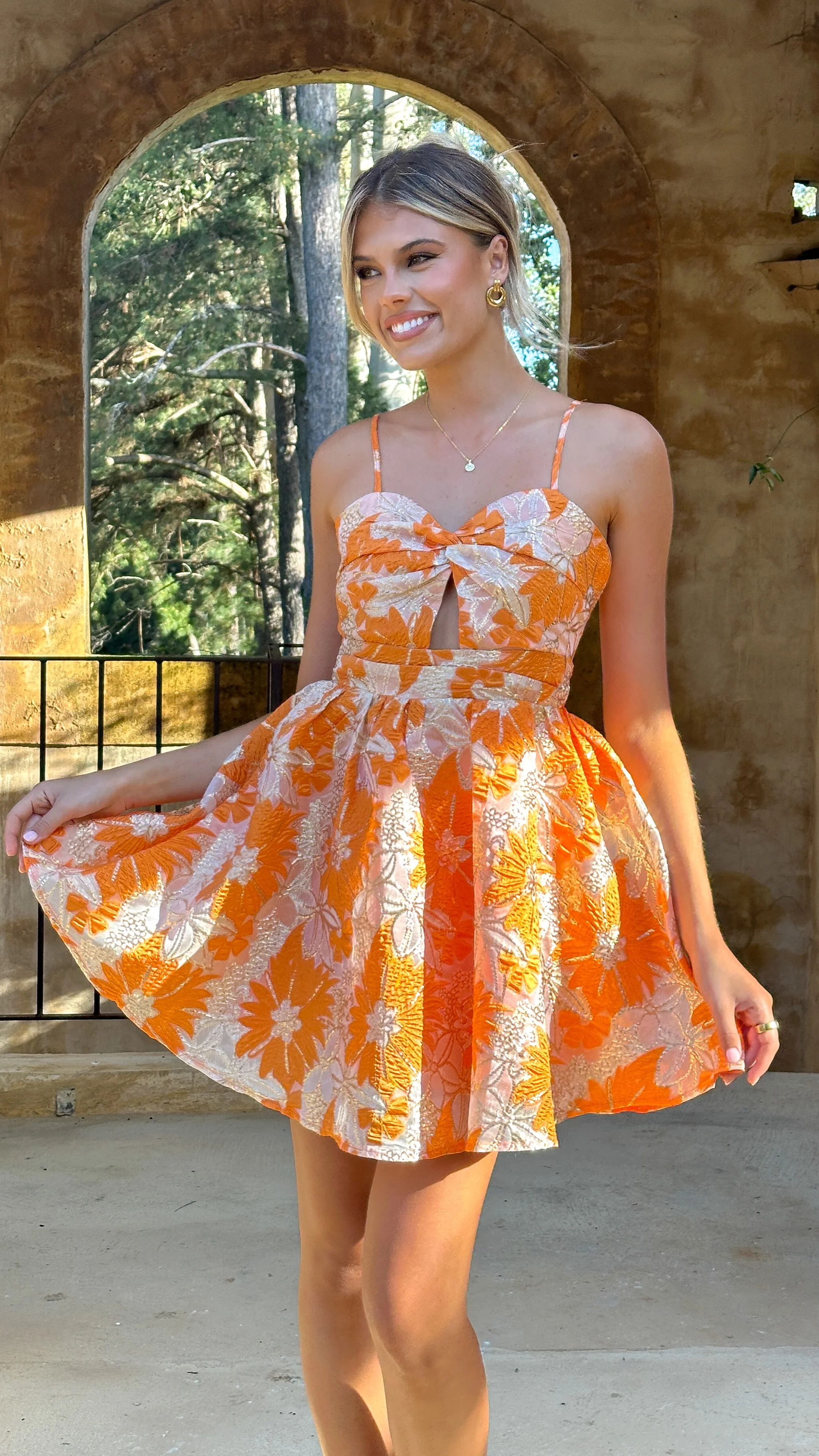 Mimi Mini Dress - Orange - Image 9