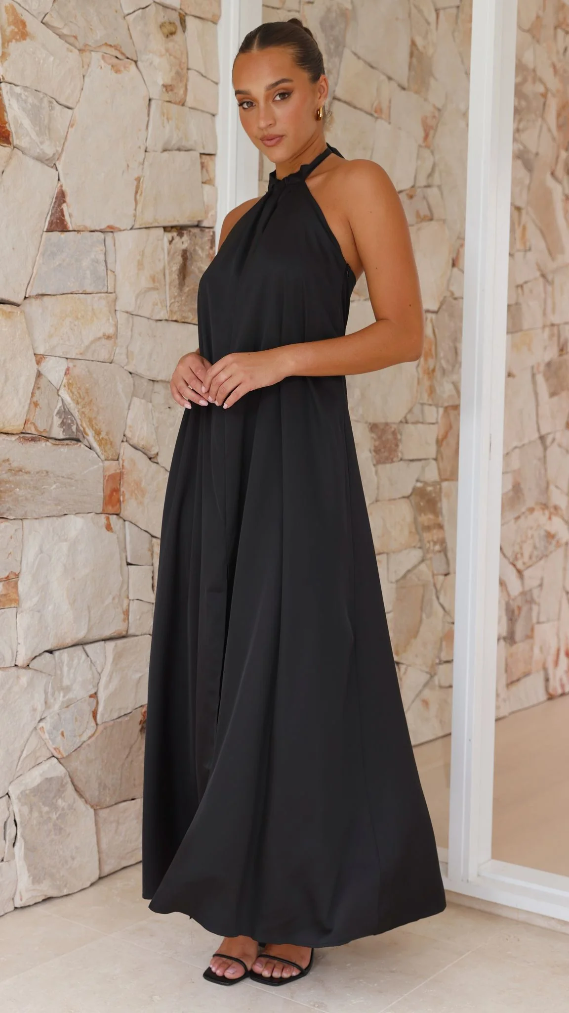 Monique Maxi Dress - Black - Image 10