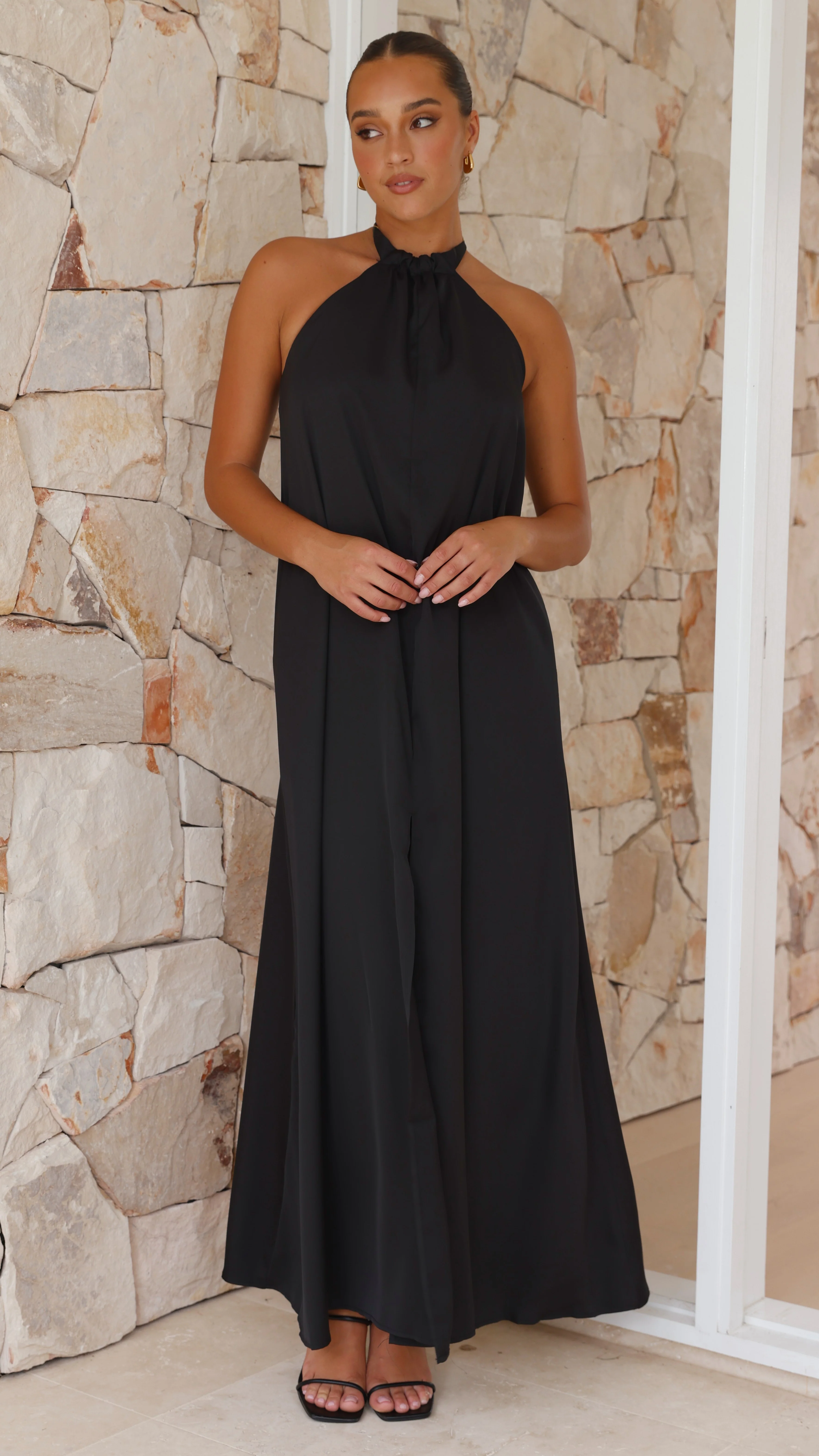 Monique Maxi Dress - Black - Image 6