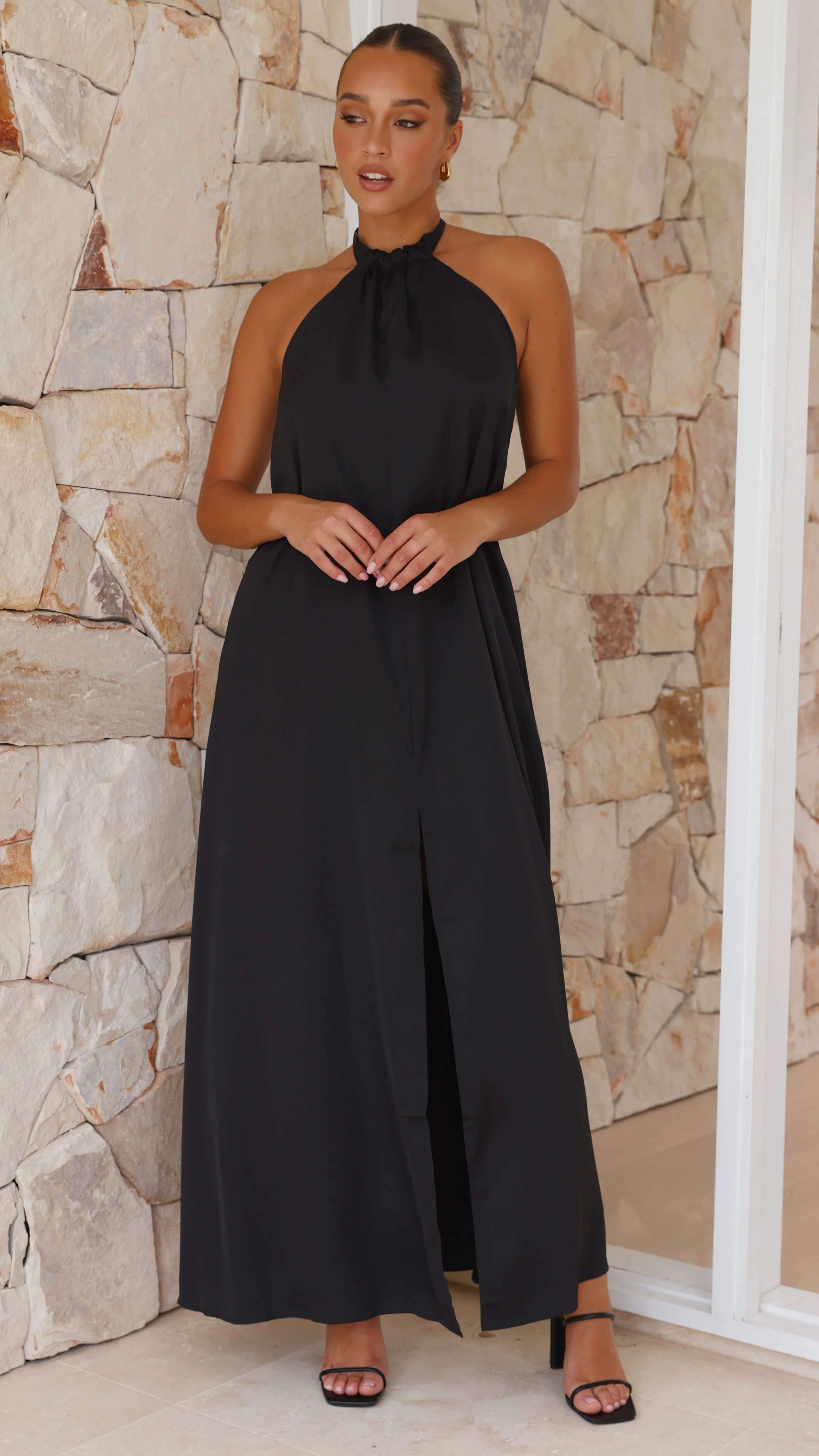 Monique Maxi Dress - Black - Image 7