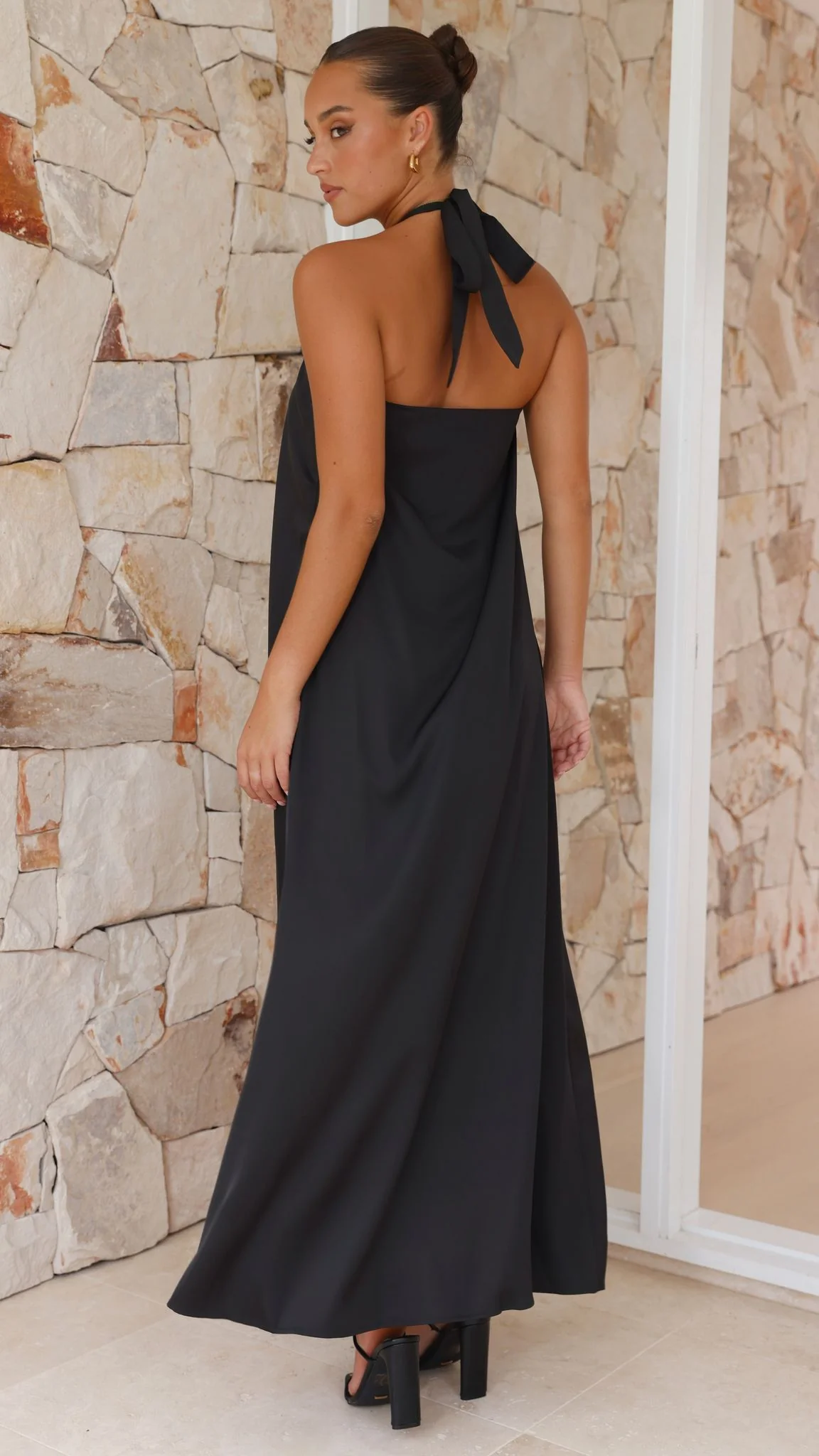 Monique Maxi Dress - Black - Image 9