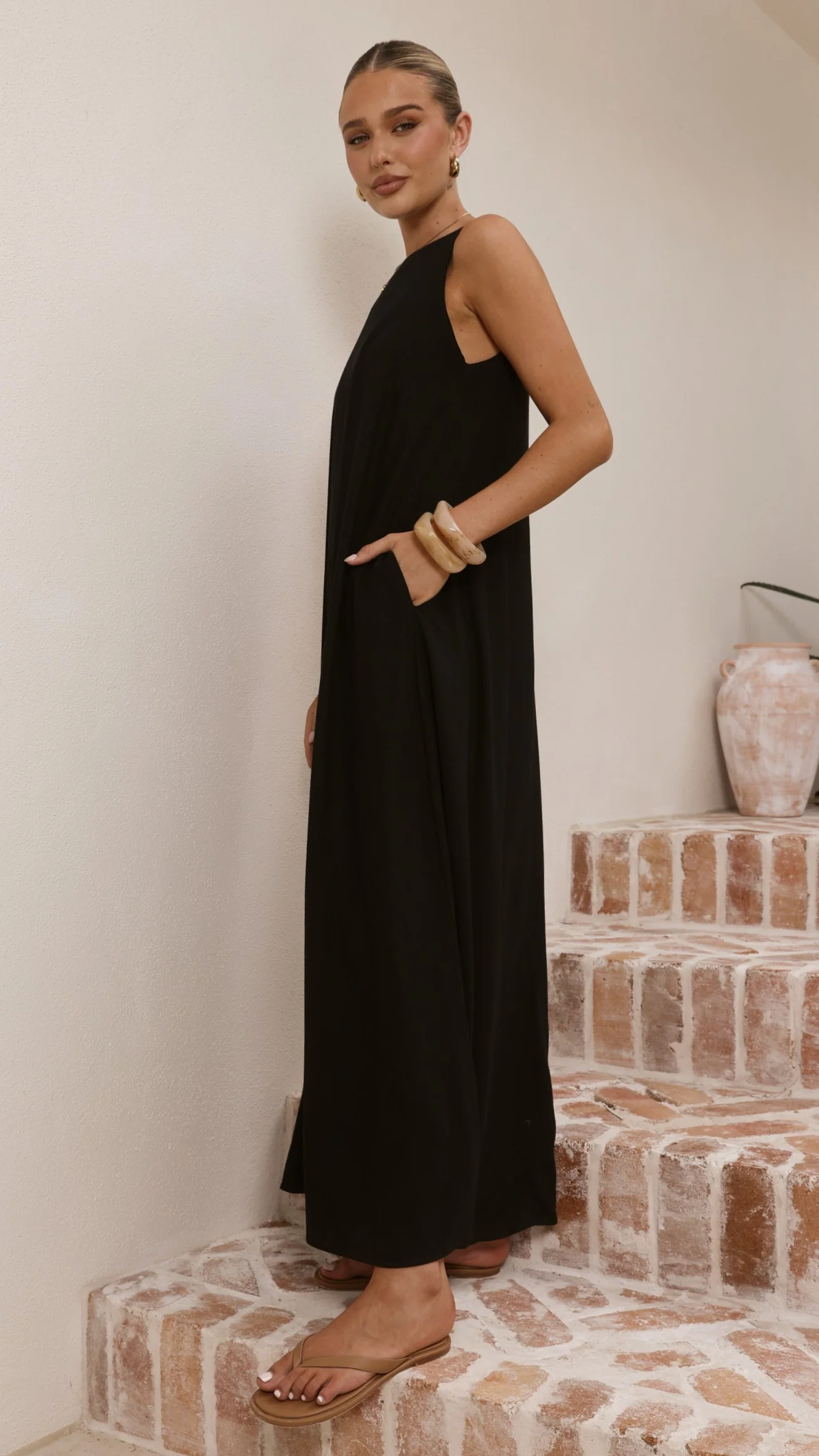 Mylah Maxi Dress - Black - Image 3