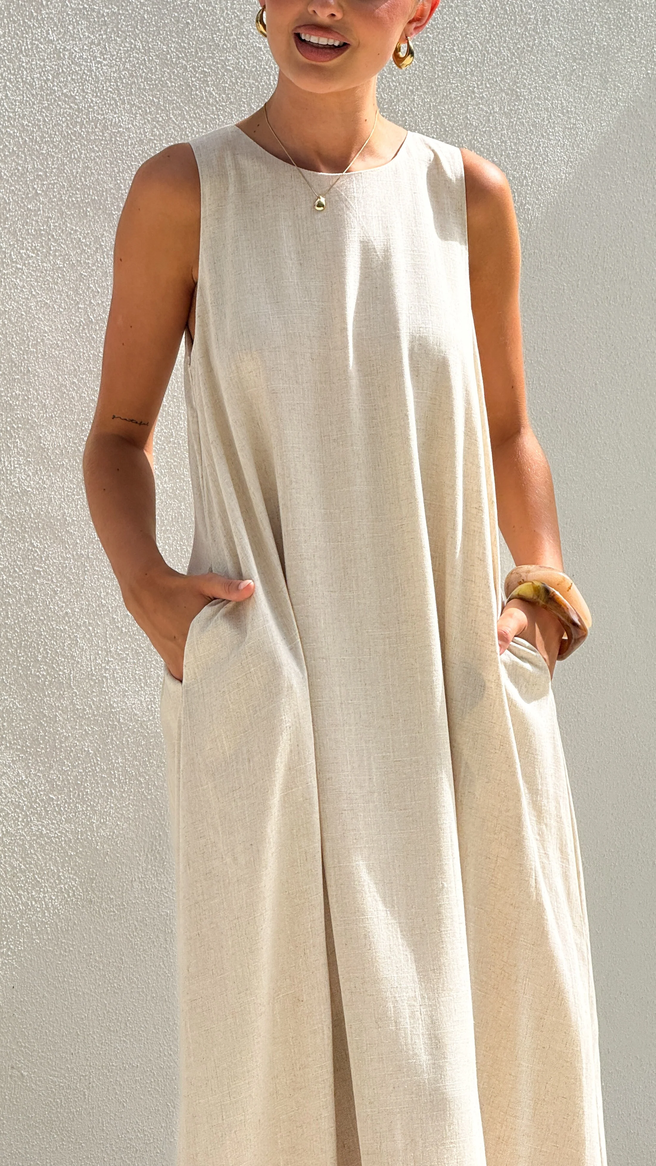 Mylah Maxi Dress - Natural - Image 7