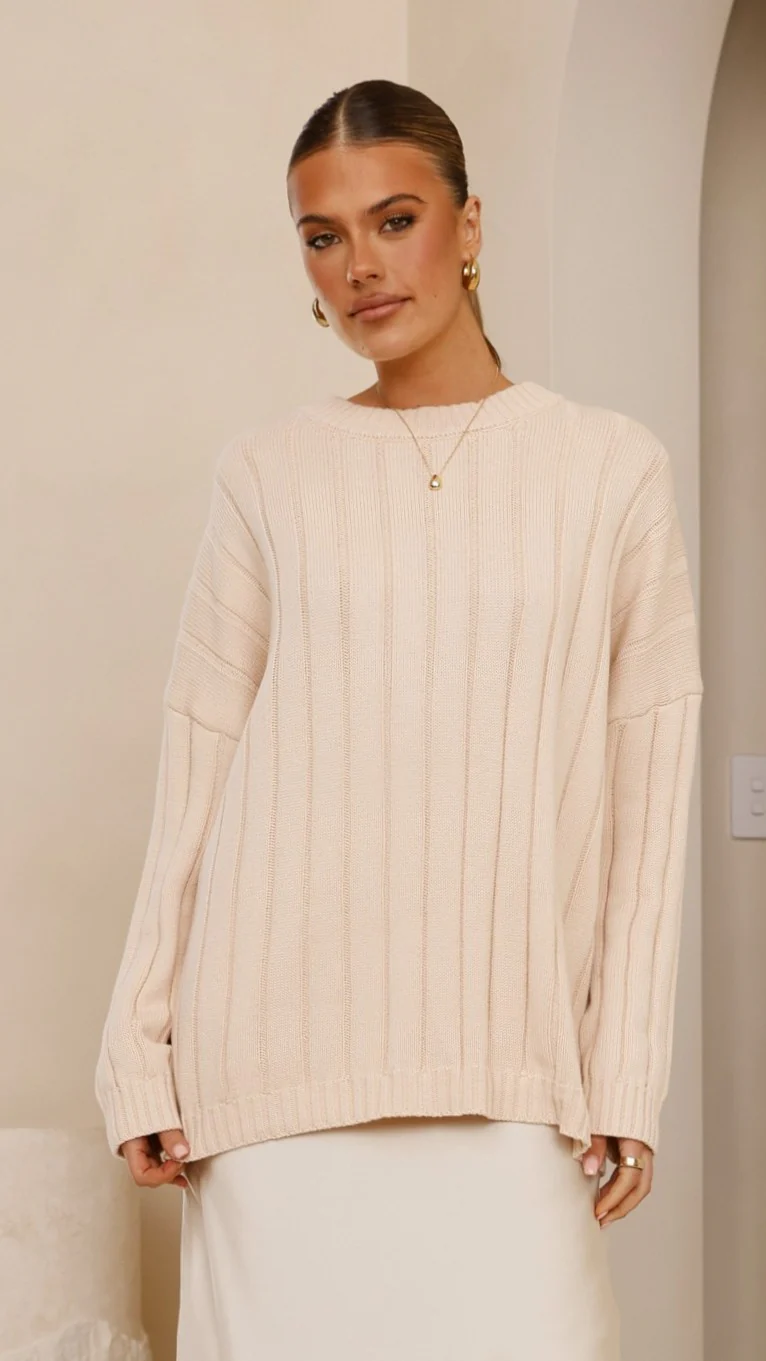 Naiva Oversized Knit - Cream