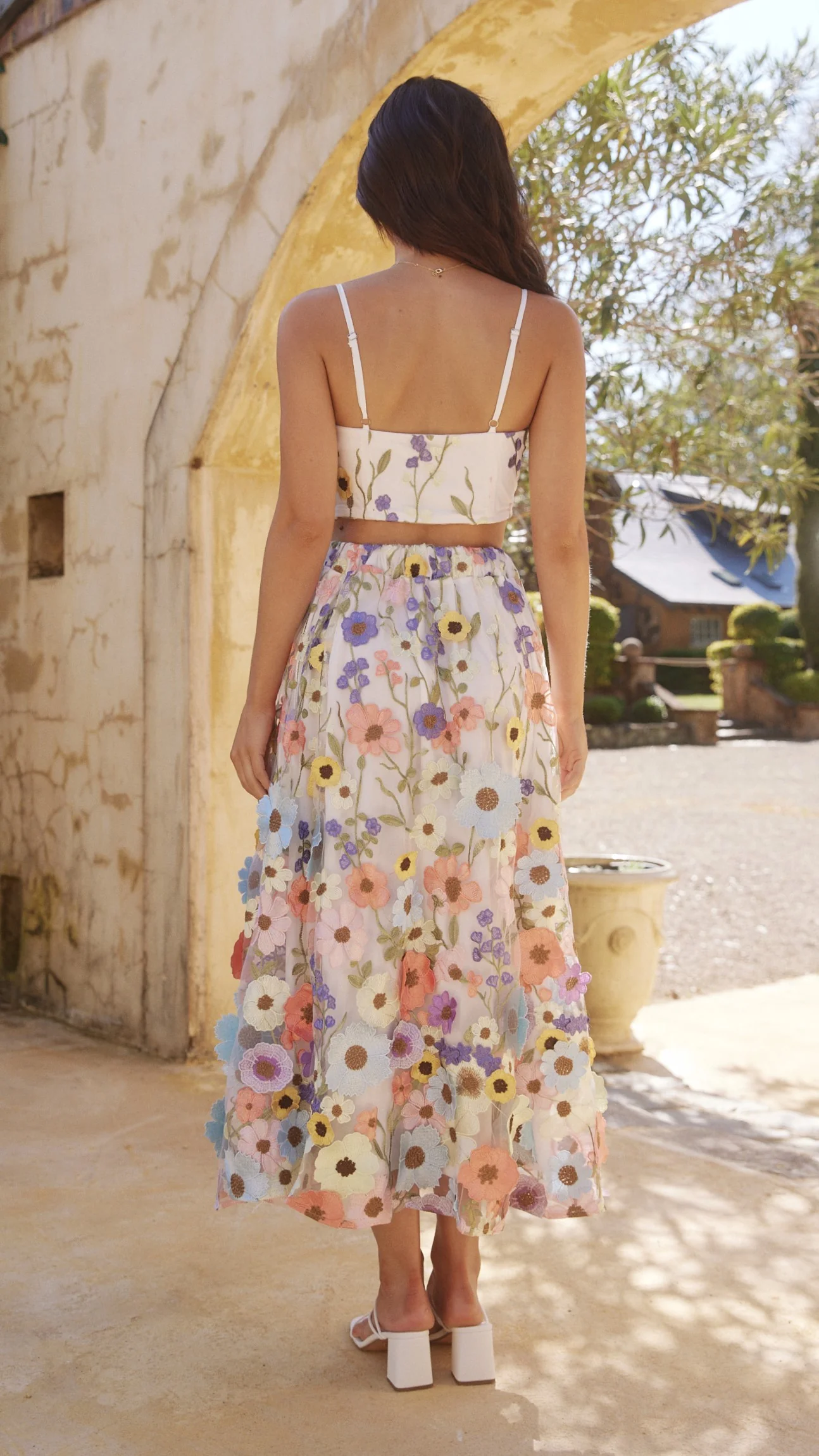 Naja Crop Top - Multi Floral - Image 2