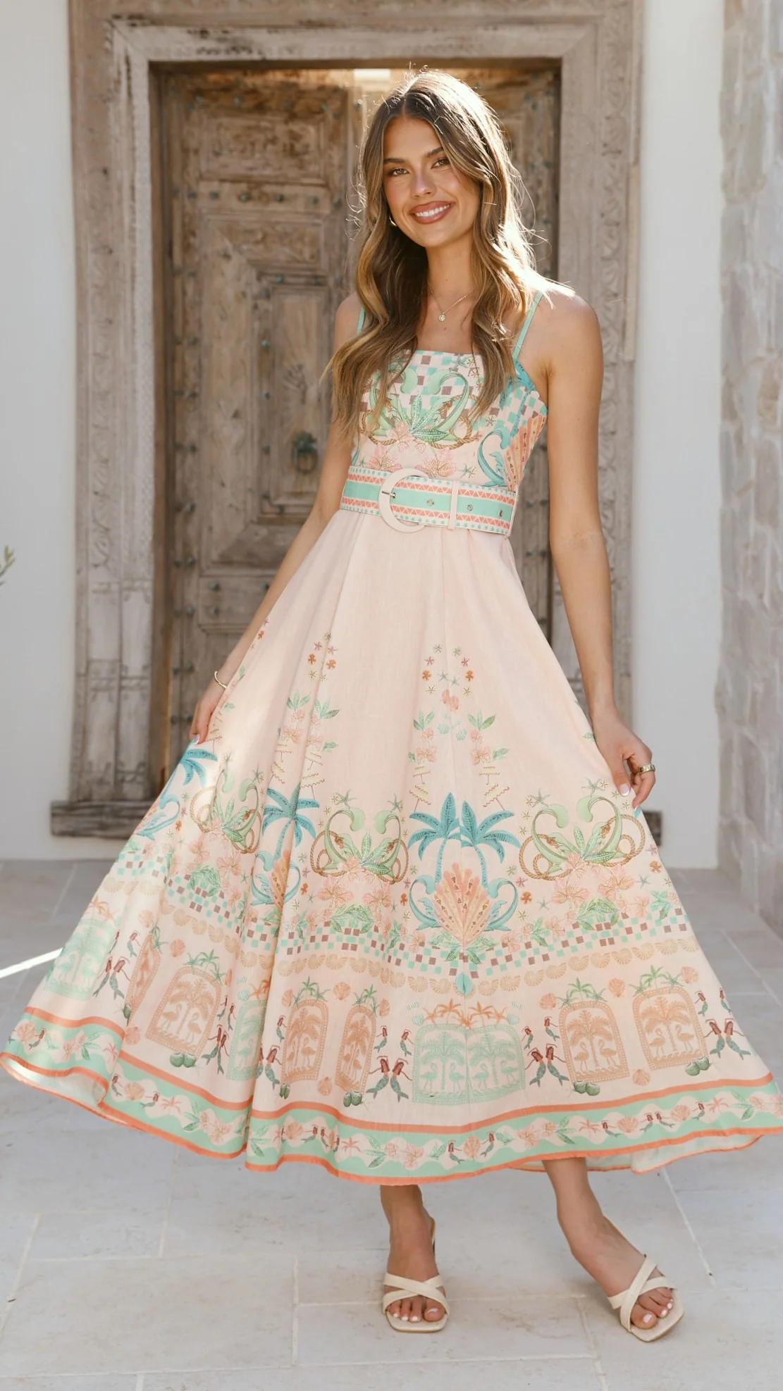 Nellie Midi Dress - Aurora Print - Image 8