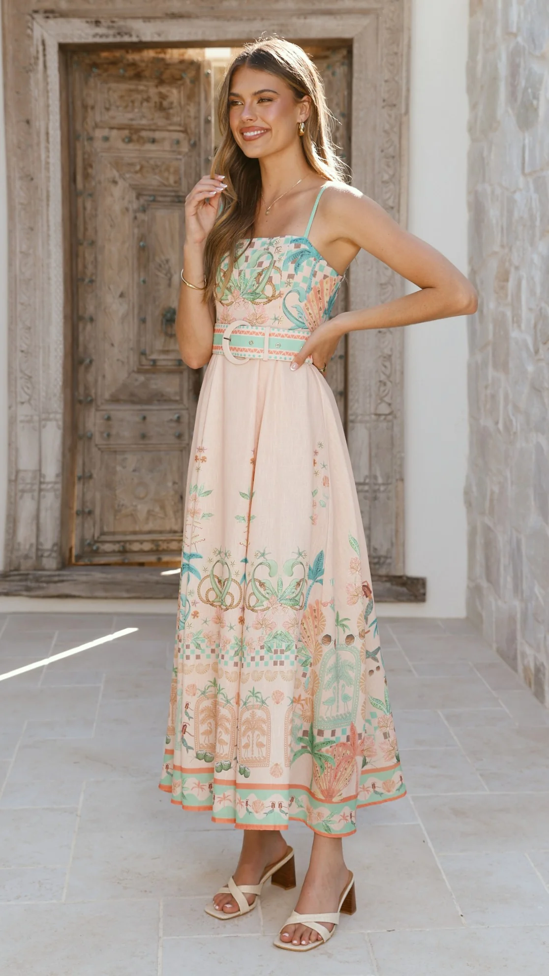 Nellie Midi Dress - Aurora Print - Image 9