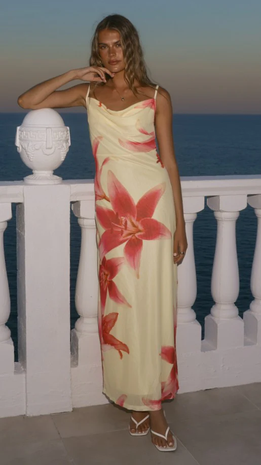 Nina Maxi Dress - Yellow Paradise - Image 3