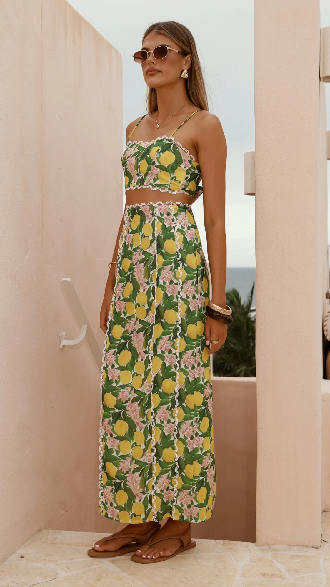 Nova Crop Top - Lemon Print - Image 5