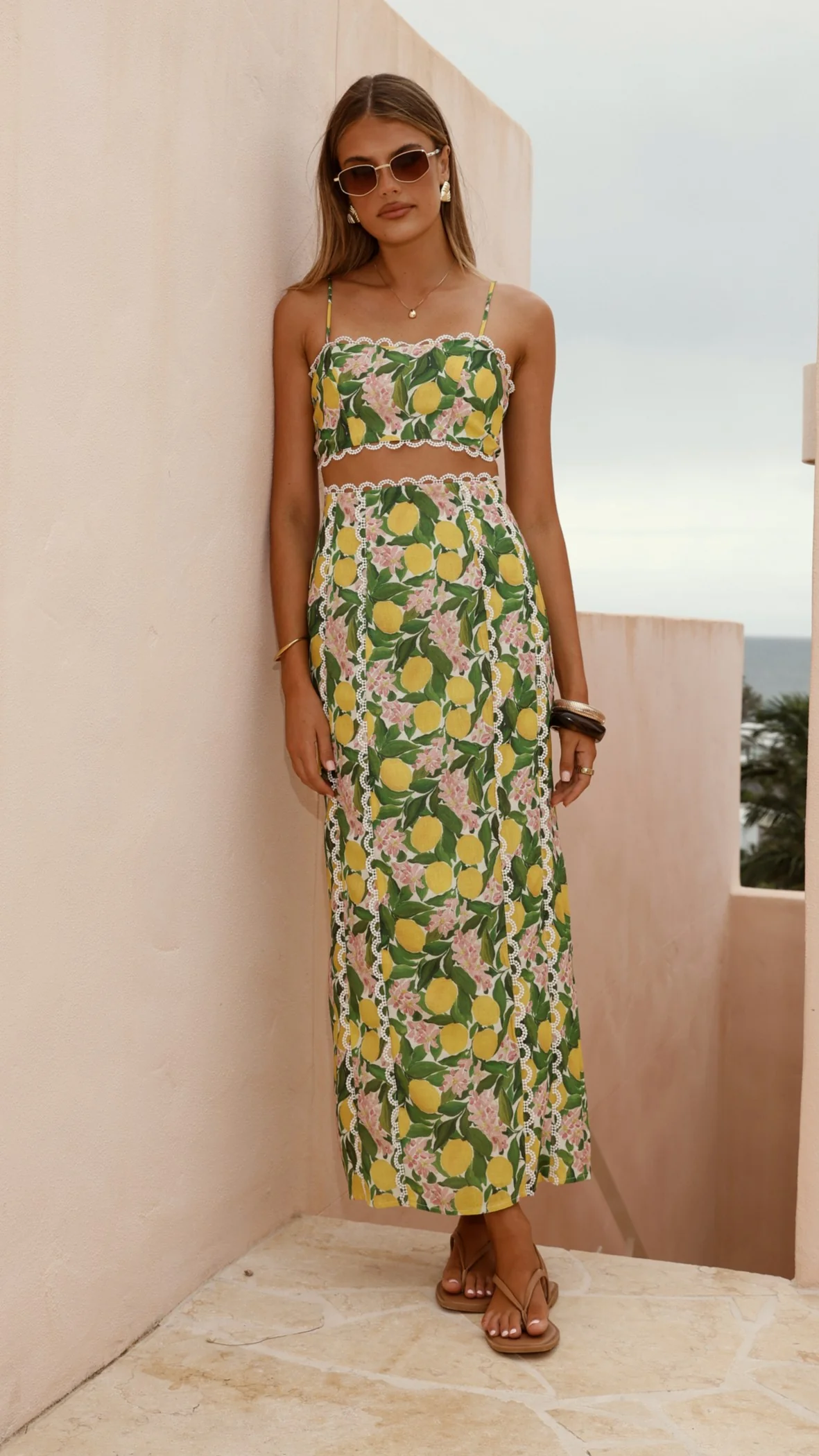 Nova Crop Top - Lemon Print - Image 4
