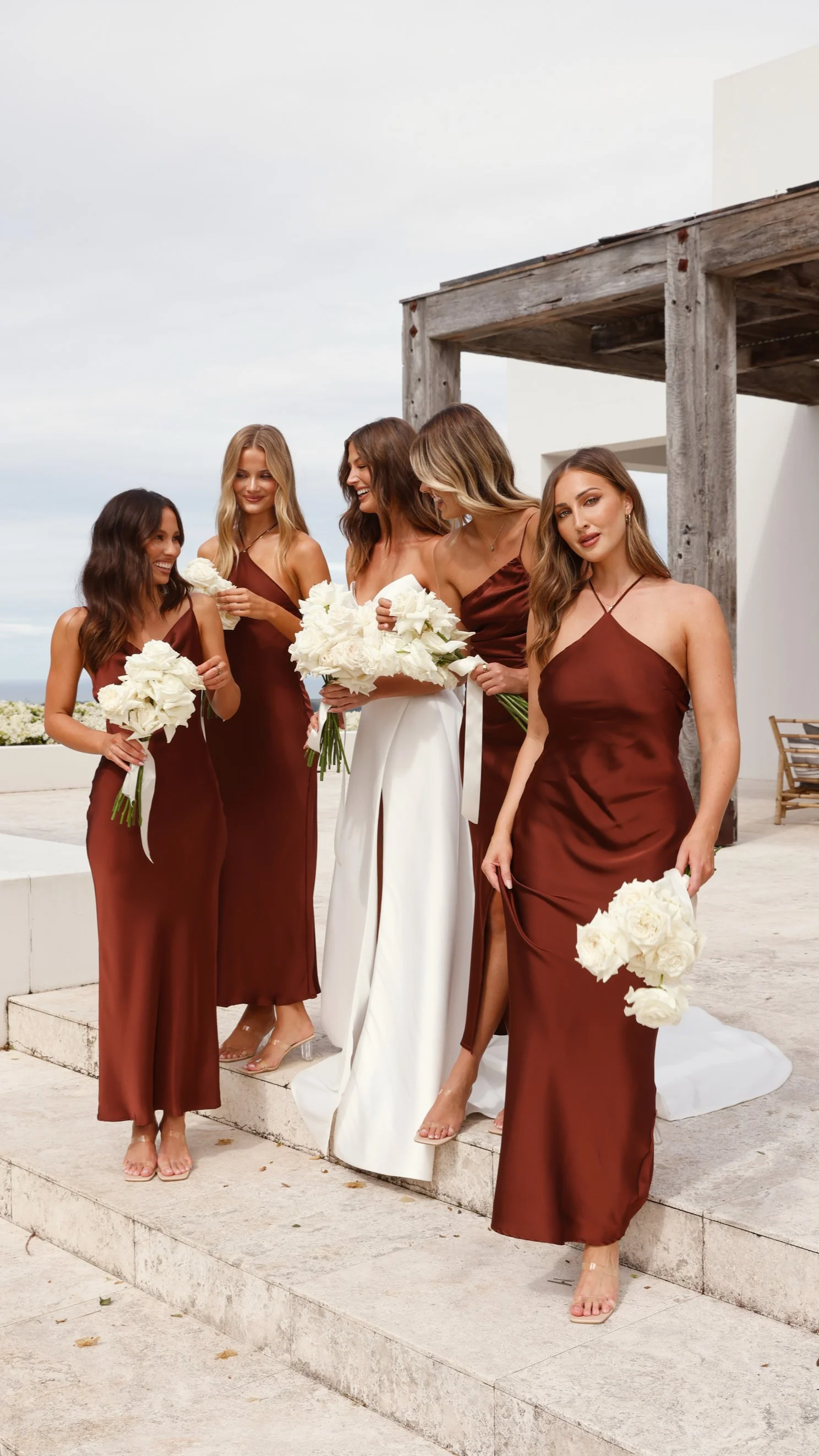 Nyla Maxi Dress - Brown - Image 3