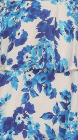 Odilia Maxi Dress - Blue/White Floral - Image 9
