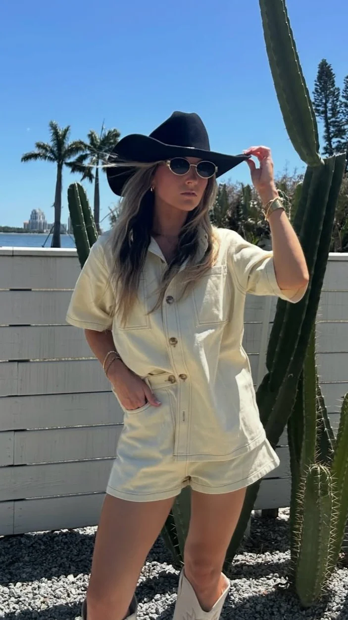 Olivia Shirt and Shorts Set - Sand - Image 2