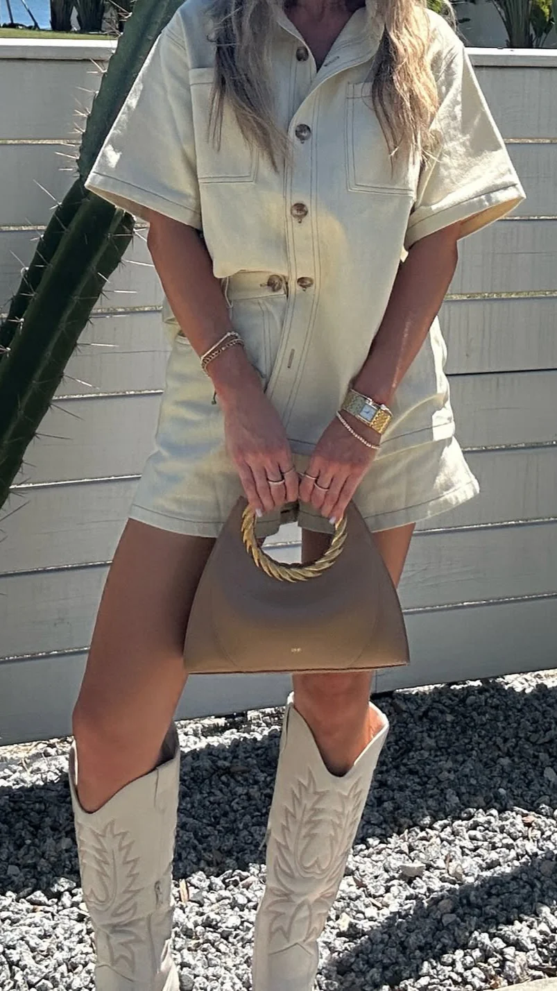 Olivia Shirt and Shorts Set - Sand - Image 4