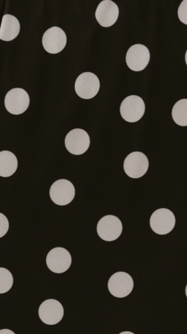 Onella Semi Sheer Maxi Skirt - Black/White Polka Dot - Image 9