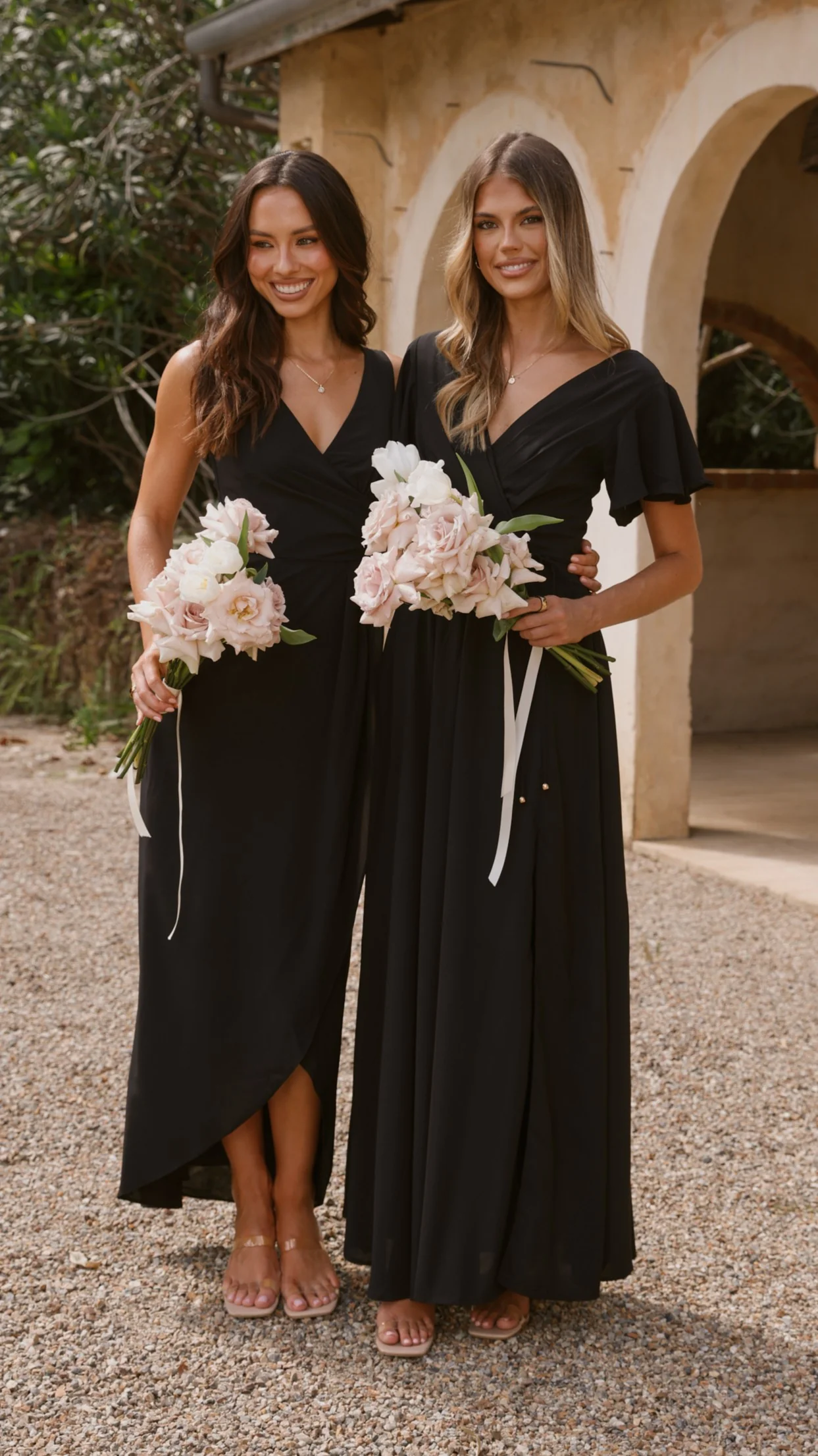 Pamela V Neck Maxi Dress - Black - Image 10