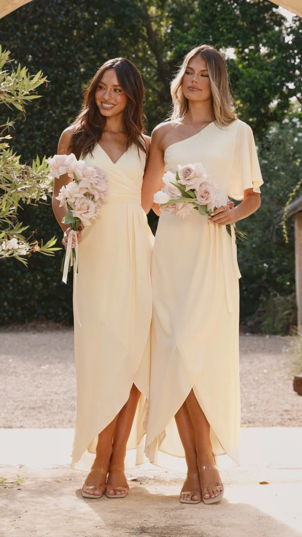Pamela V Neck Maxi Dress - Yellow - Image 17