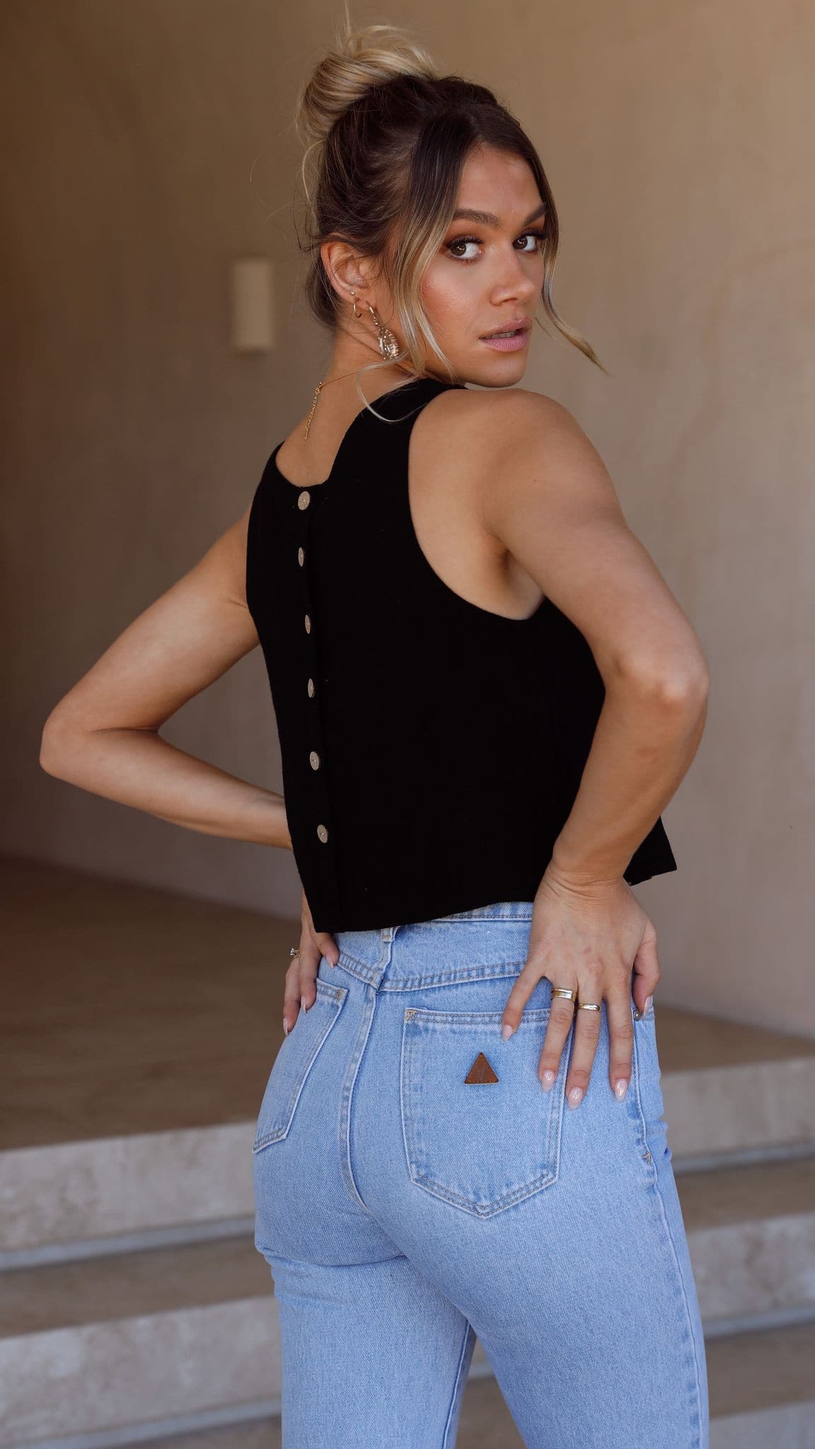 Persephone Crop Top - Black - Image 11