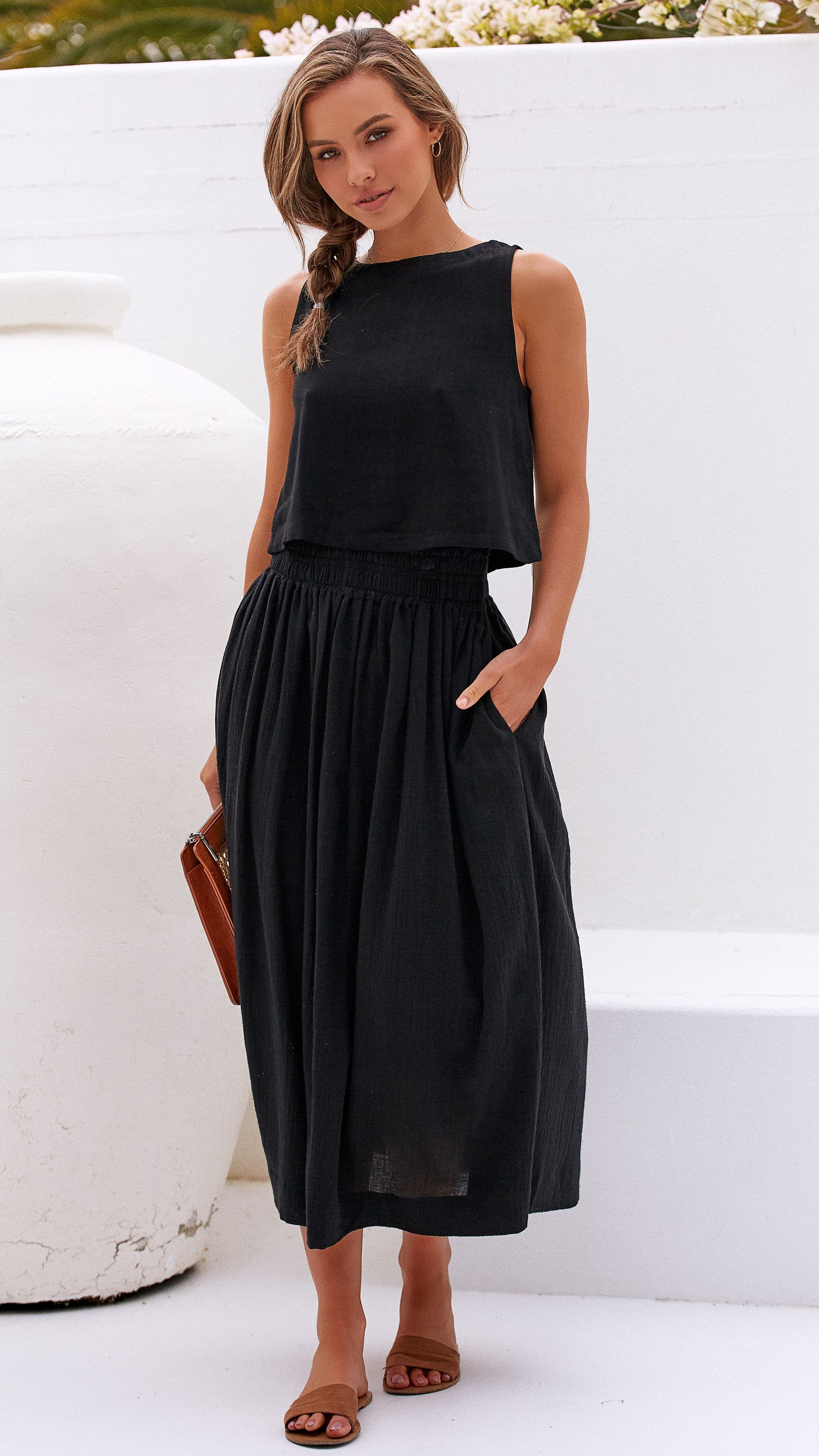 Persephone Crop Top - Black - Image 3