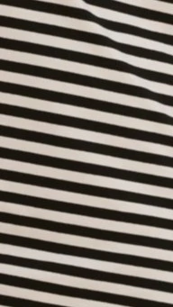 Pia One Shoulder Oversize Tee - Black/White Stripe - Image 8