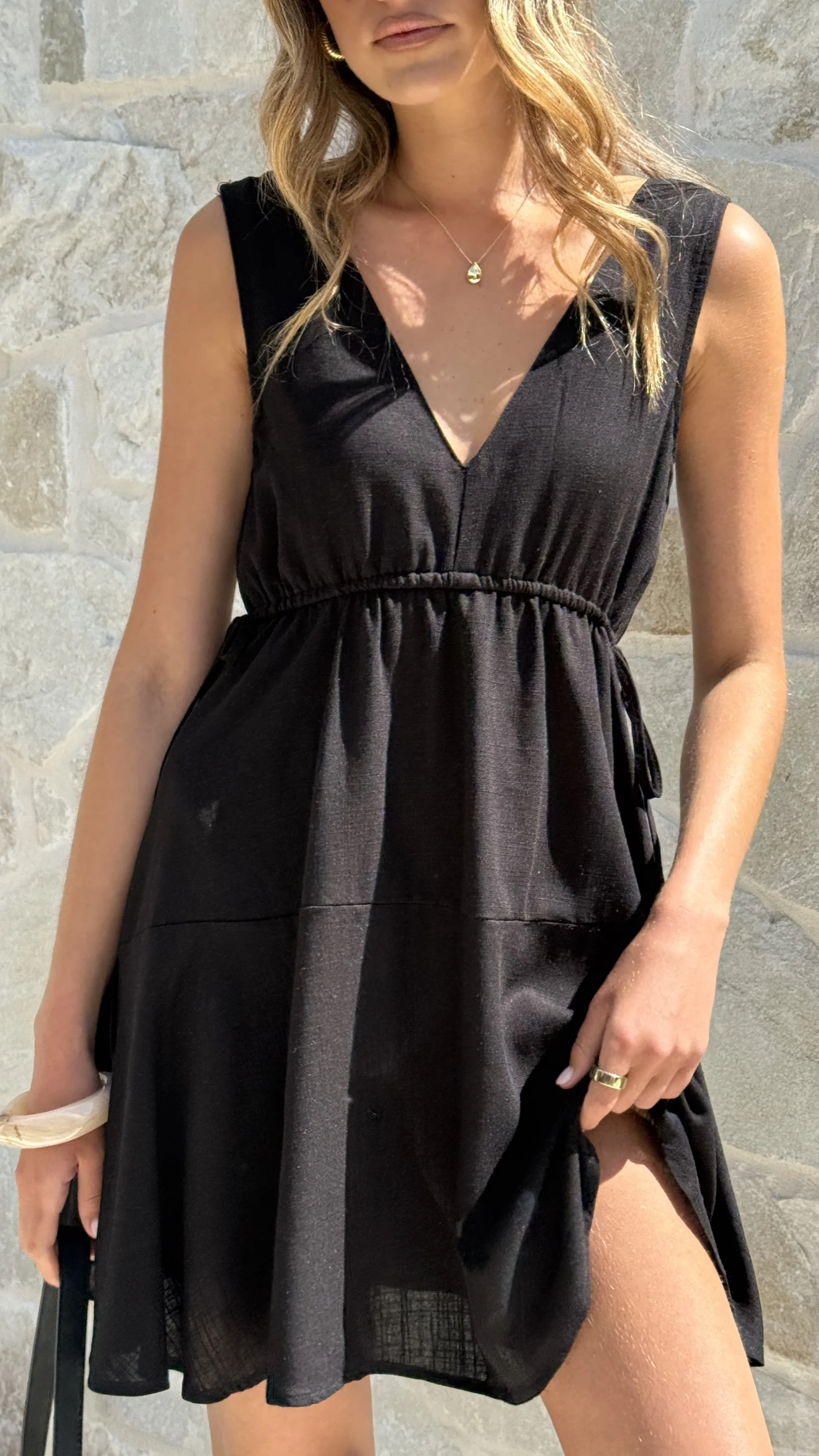Pip Mini Dress - Black - Image 4
