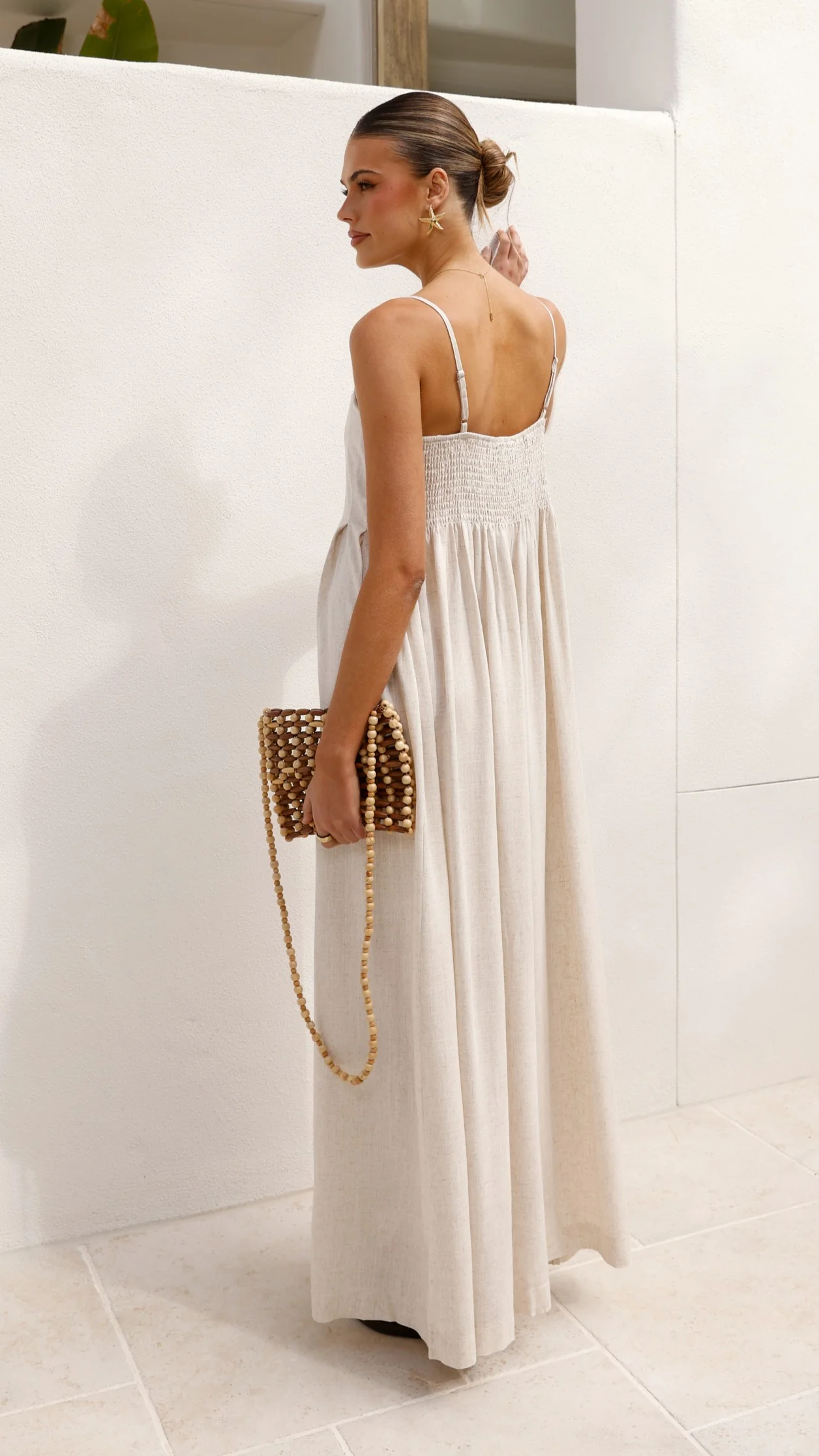 Pippy Maxi Dress - Natural - Image 3